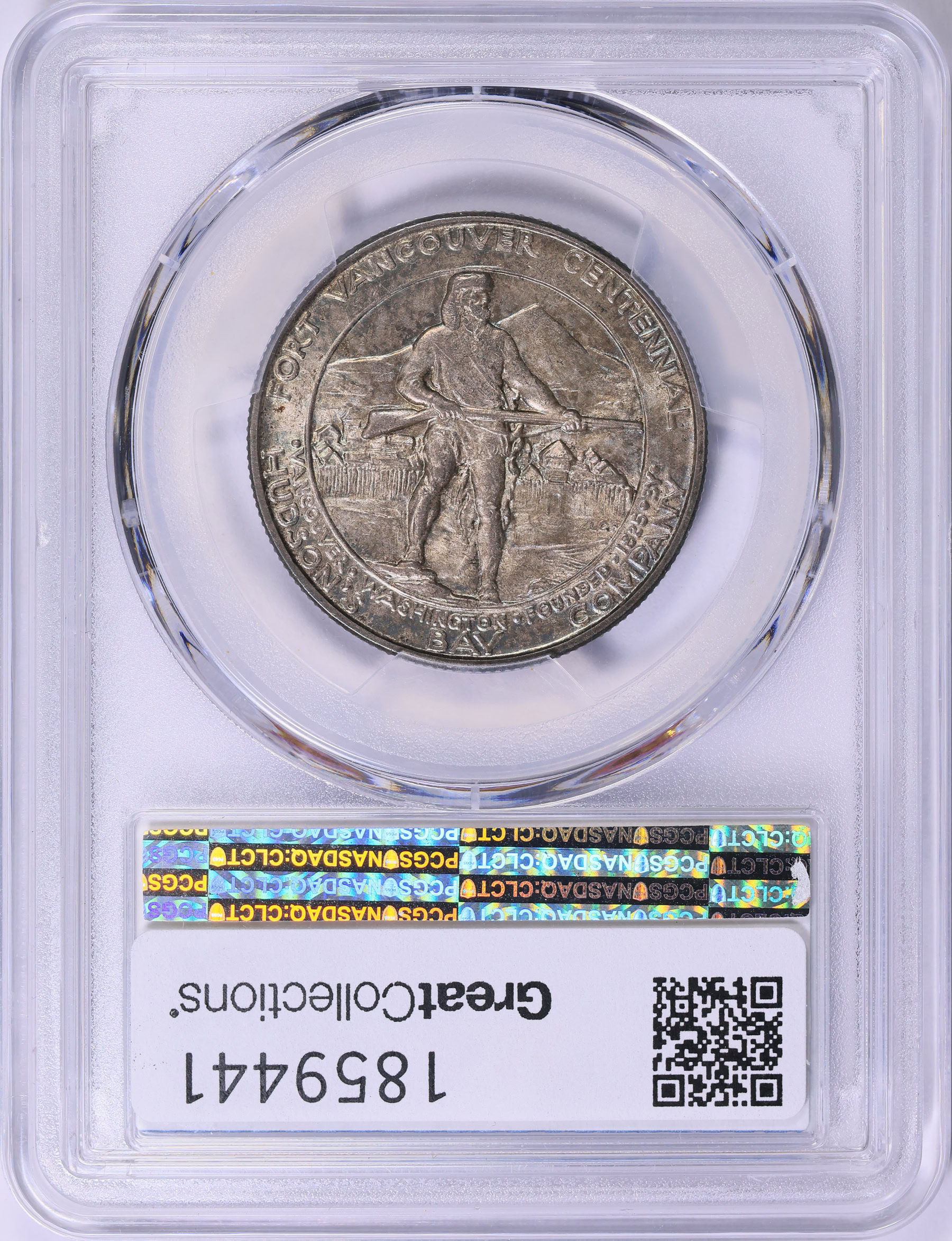 1925 Fort Vancouver Centennial Half Dollar PCGS MS-66 (Toned