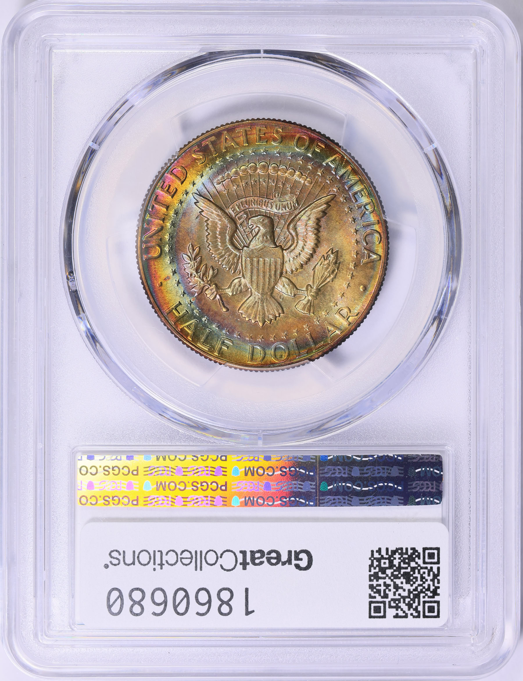 1970-D Kennedy Half Dollar PCGS MS-67+ (QA Gold) (Toned) (Item