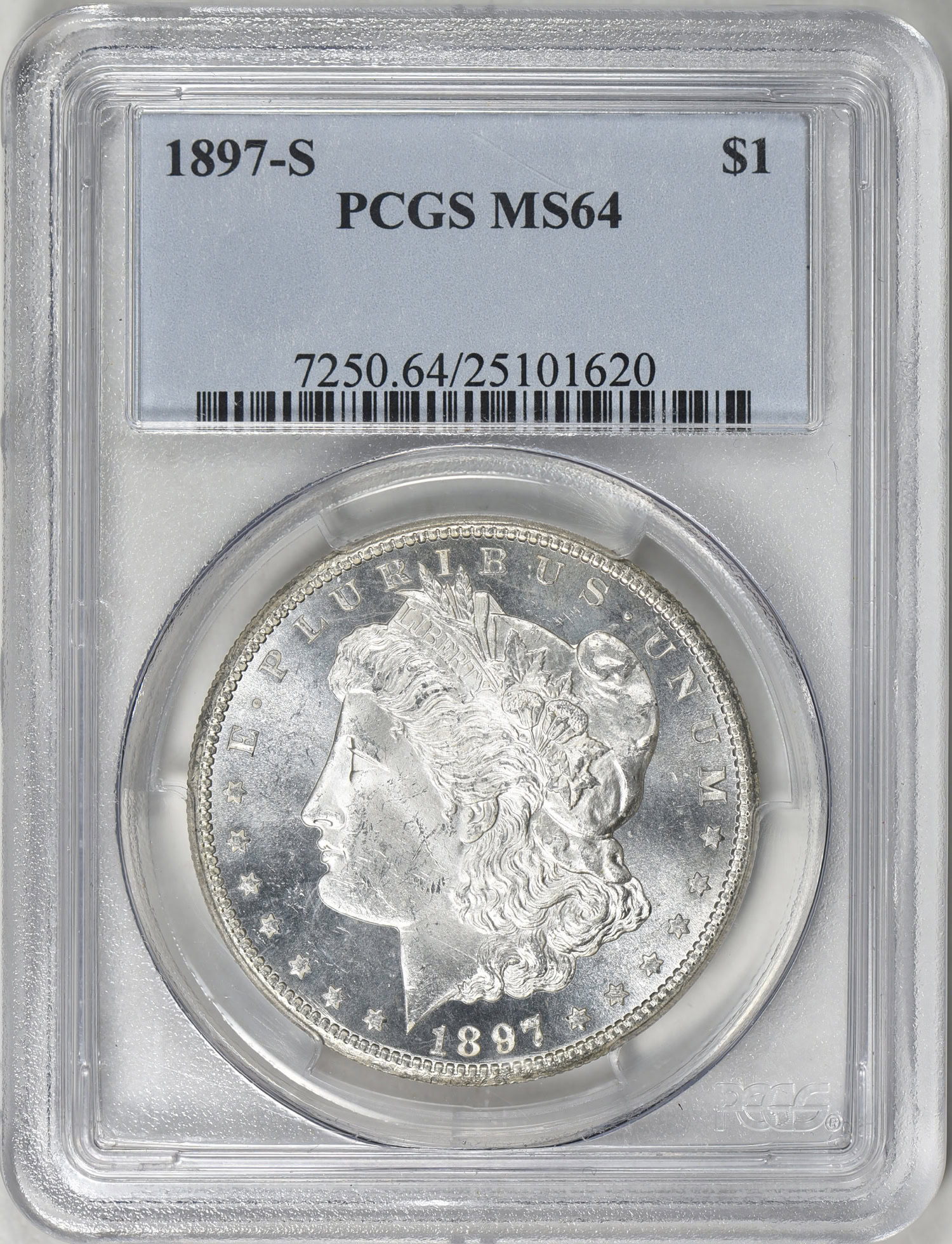 1897-S Morgan Silver Dollar PCGS MS-64 (Item 1861599 ...