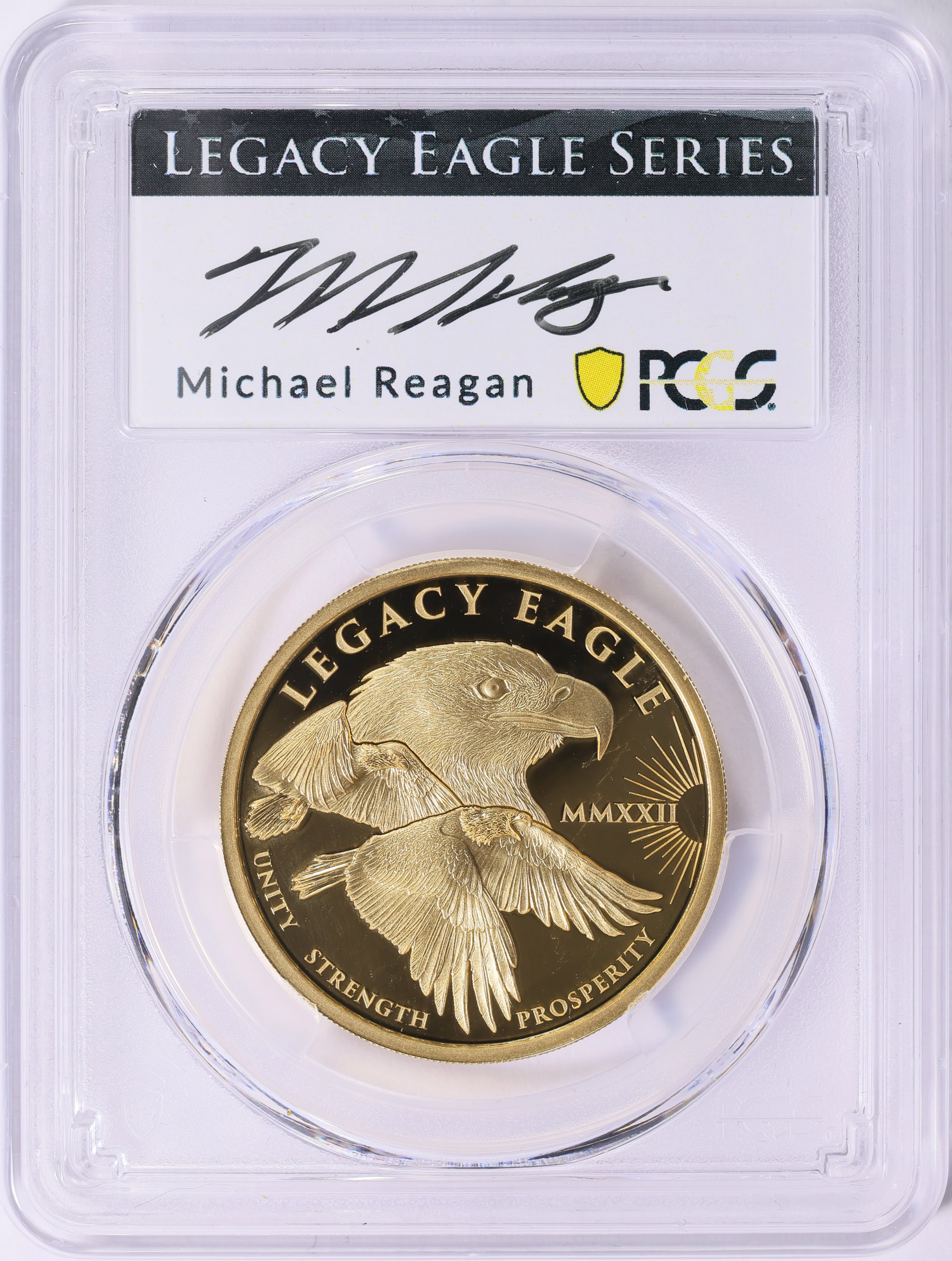 鑑定済　2021年　クック諸島　PCGS MS70 Legacy Eagle Cook Islands 2022 Gold $200 Legacy Eagle First Day of Issue Legacy