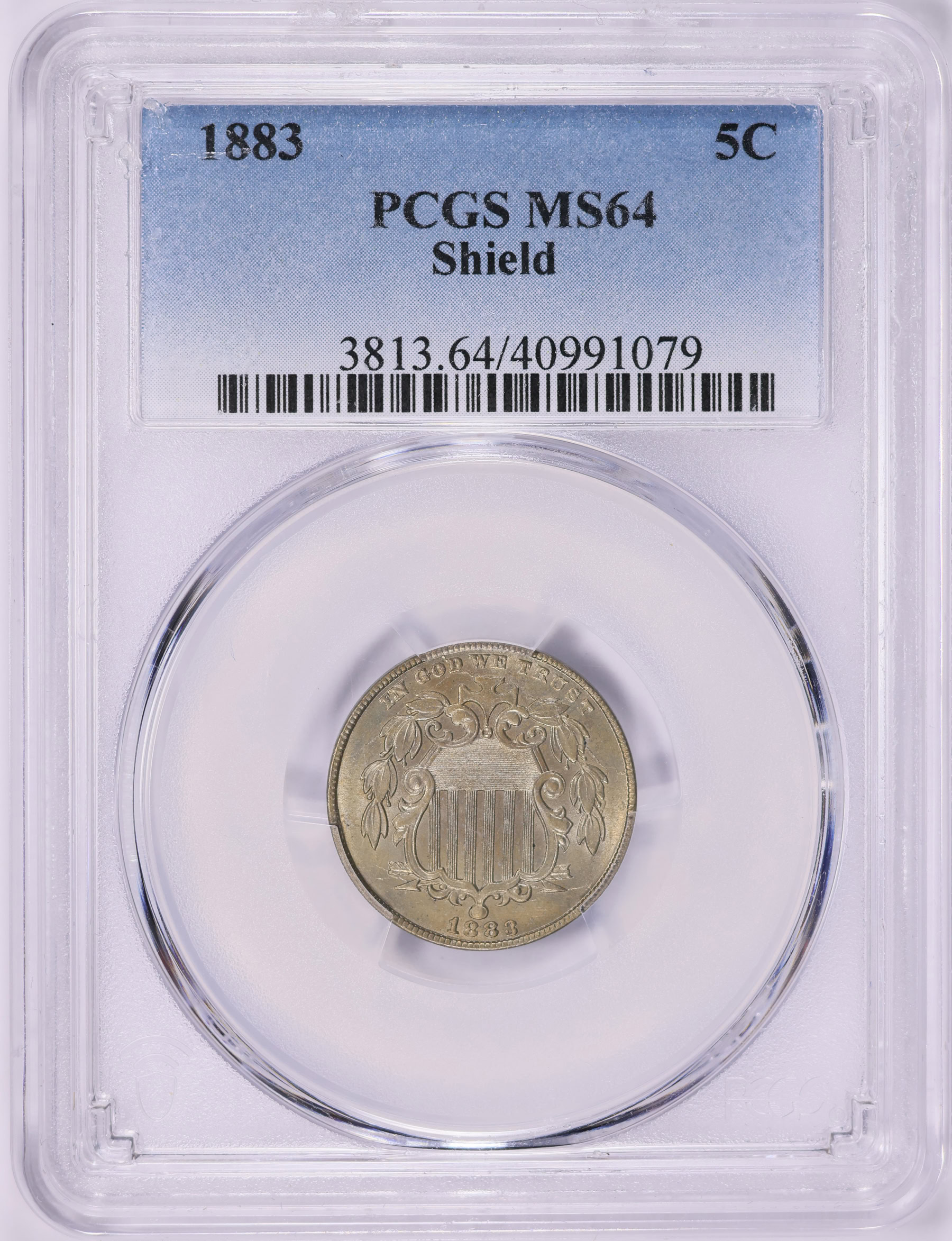 1883 Shield Nickel Pcgs Ms 64 Item 1869110 Greatcollections Coin