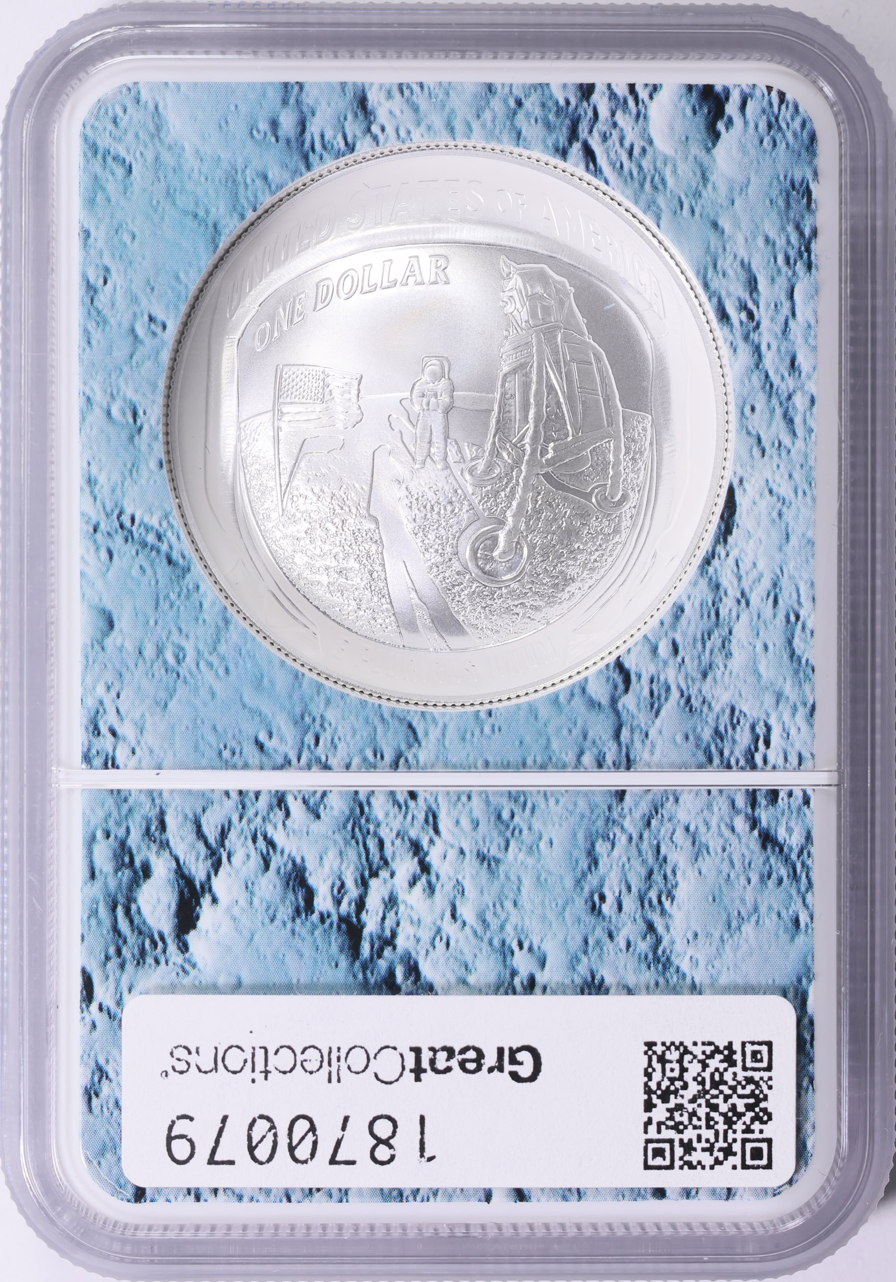 2019-P Apollo 11 50th Anniversary Silver Dollar First Releases NGC