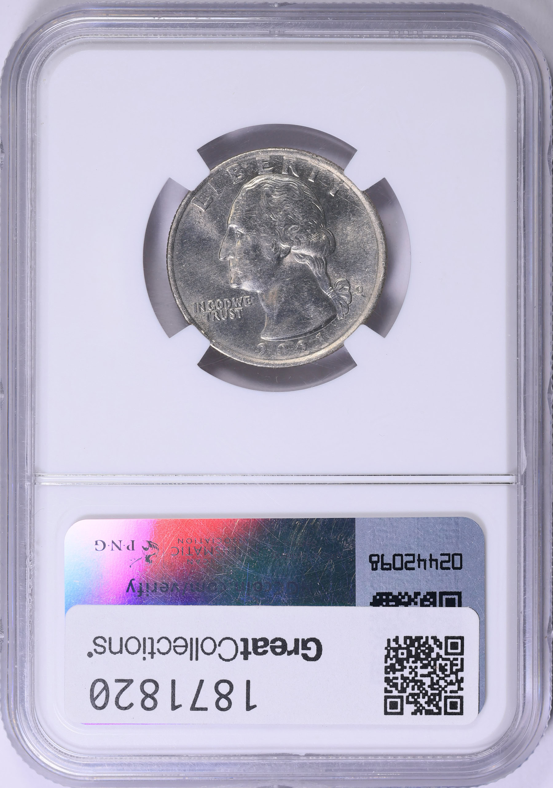 くま　カートリッジR2 Mint Error 2021-D America the Beautiful Quarter Crossing the