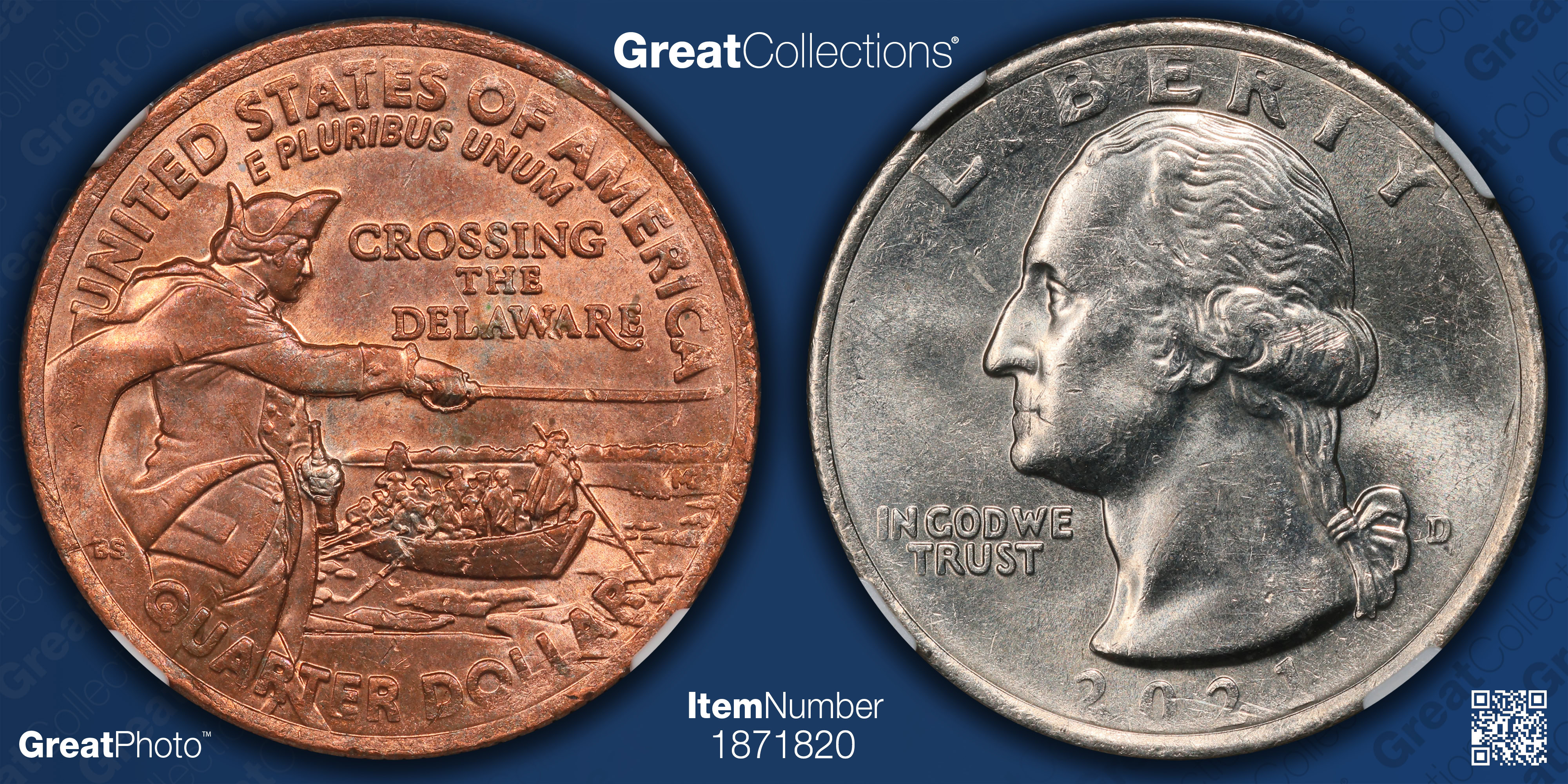 Mint Error 2021-D America the Beautiful Quarter Crossing the