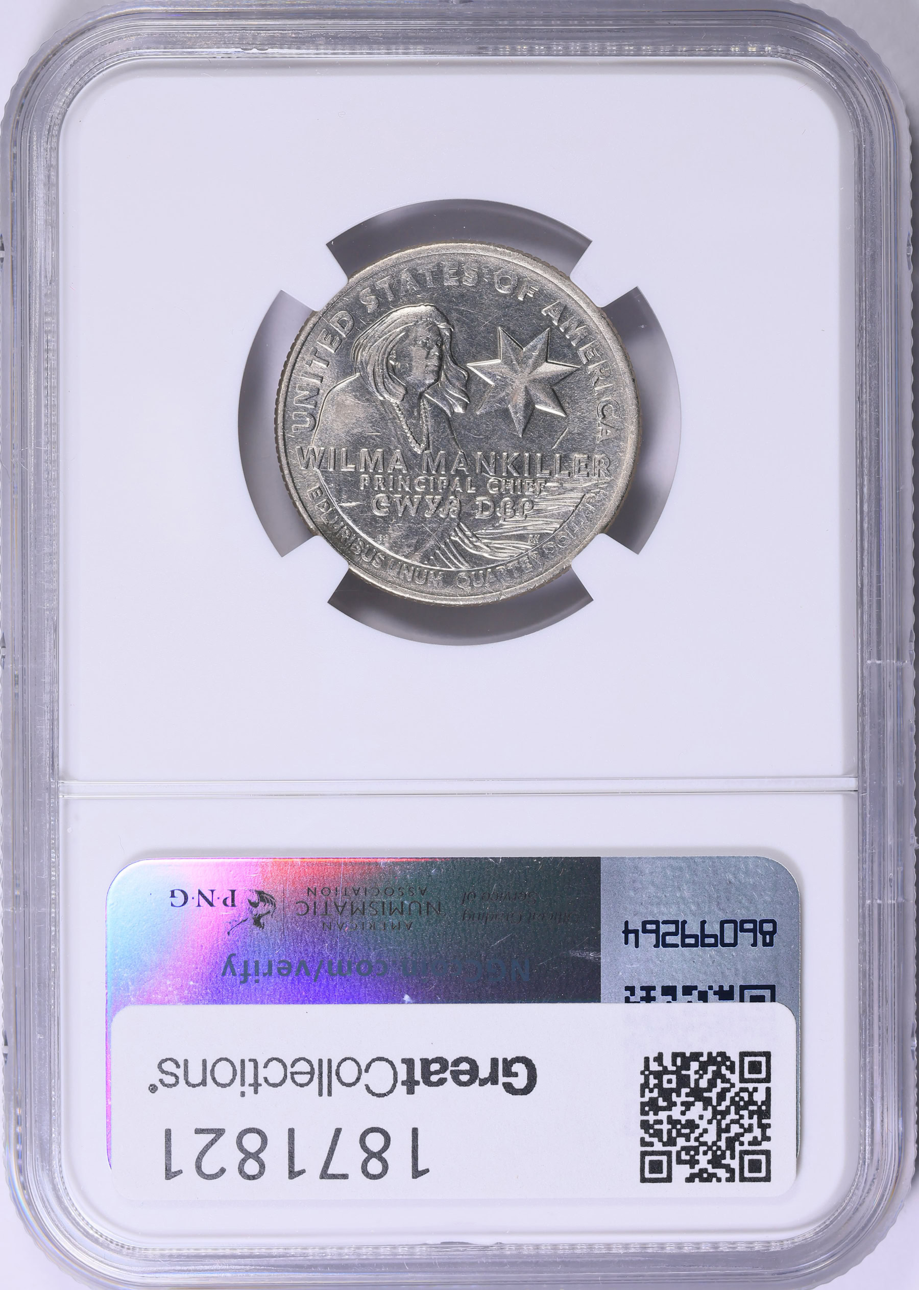 Mint Error 2022-D American Women Quarter Wilma Mankiller Obverse
