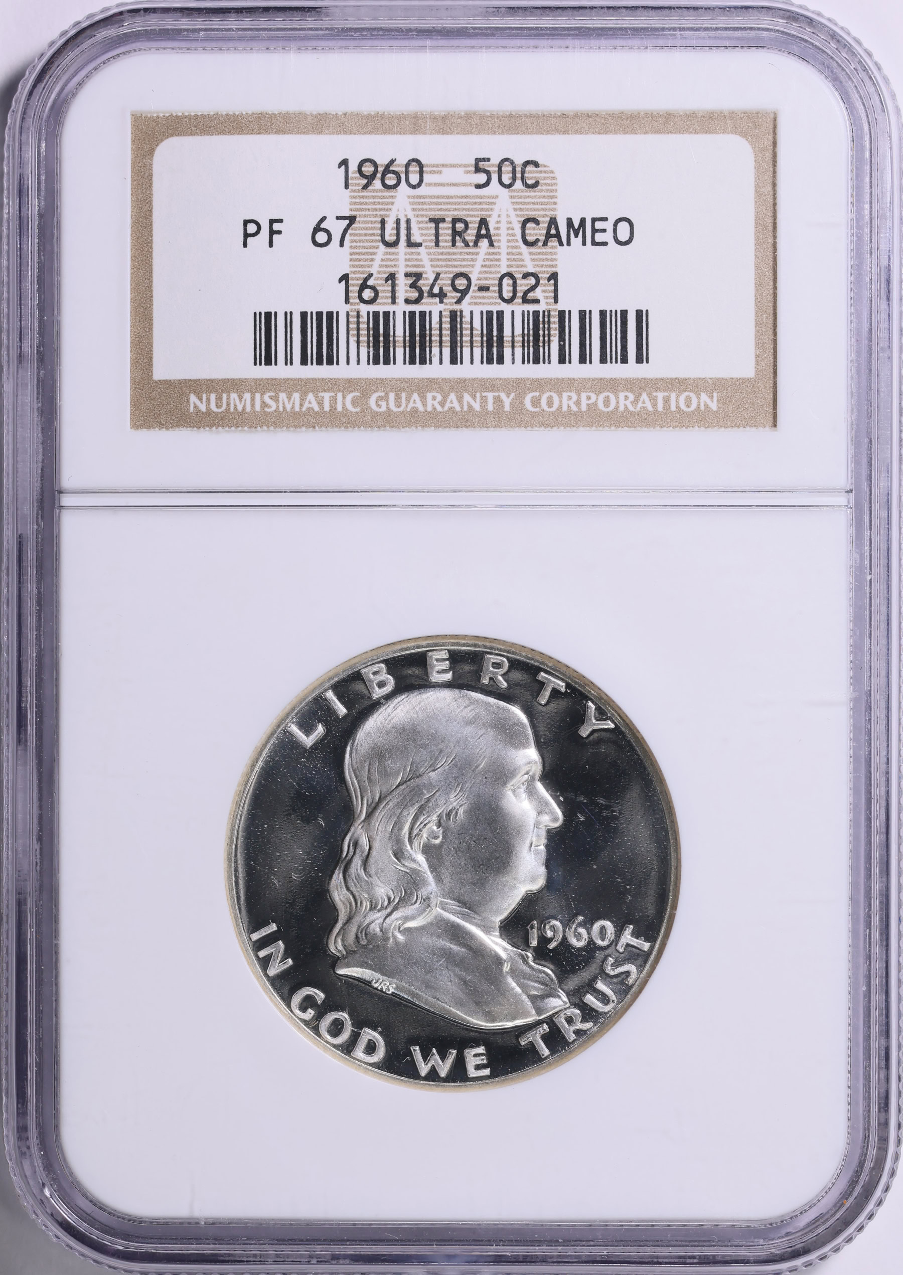 1960 Franklin Half Dollar NGC Proof-67 UC (Item 1871854 ...