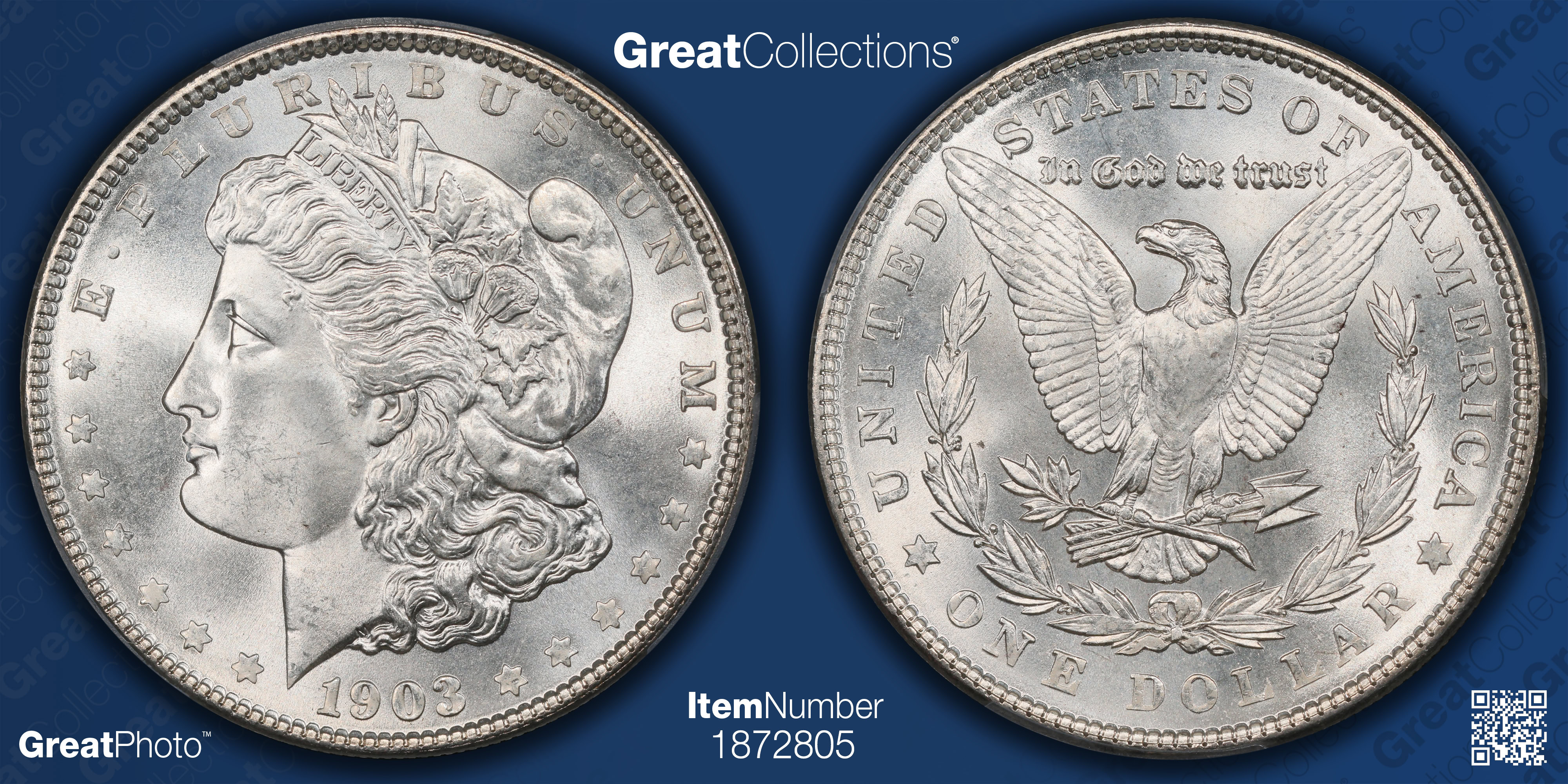 1903 Morgan Silver Dollar PCGS MS-67+ (CAC Green) (Item 1872805