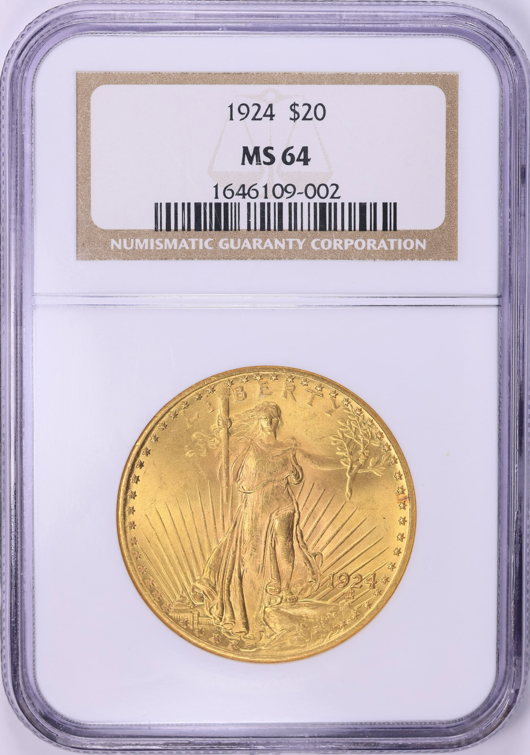 1924 Saint-Gaudens Gold Double Eagle NGC MS-64 (Item 1873552