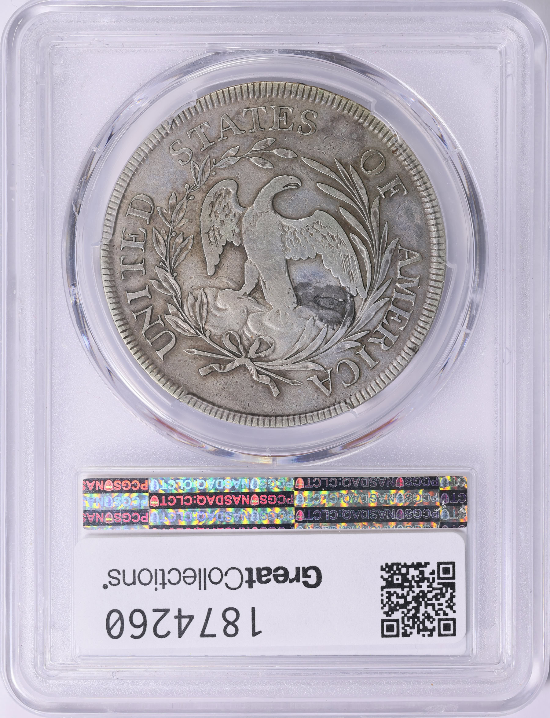 1796 Draped Bust Silver Dollar Small Date, Large Letters PCGS