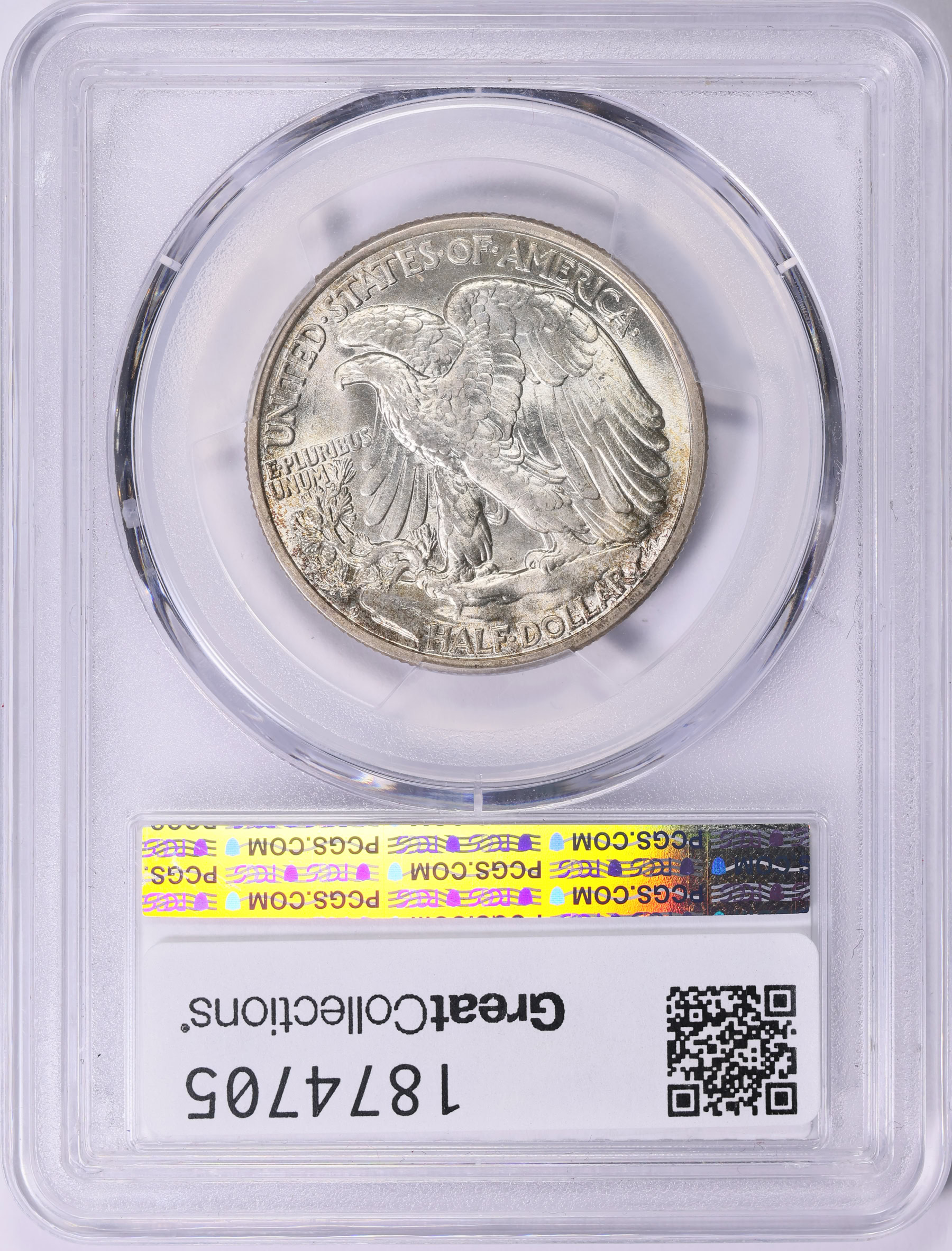 1918-D Walking Liberty Half Dollar PCGS MS-65+ (CAC Green) (Item