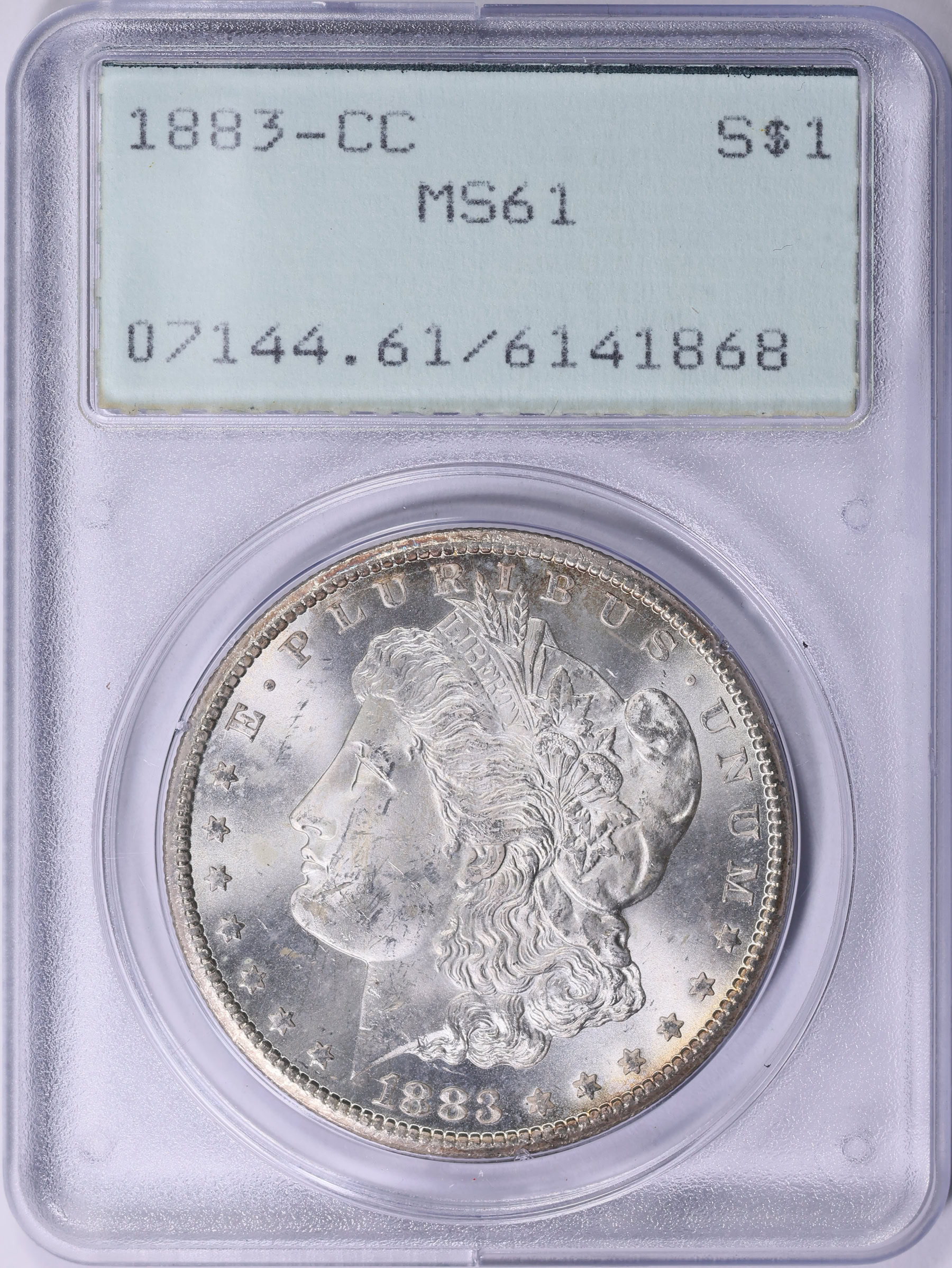 1883-CC Morgan Silver Dollar PCGS MS-61 OGH (1st Gen) (Item