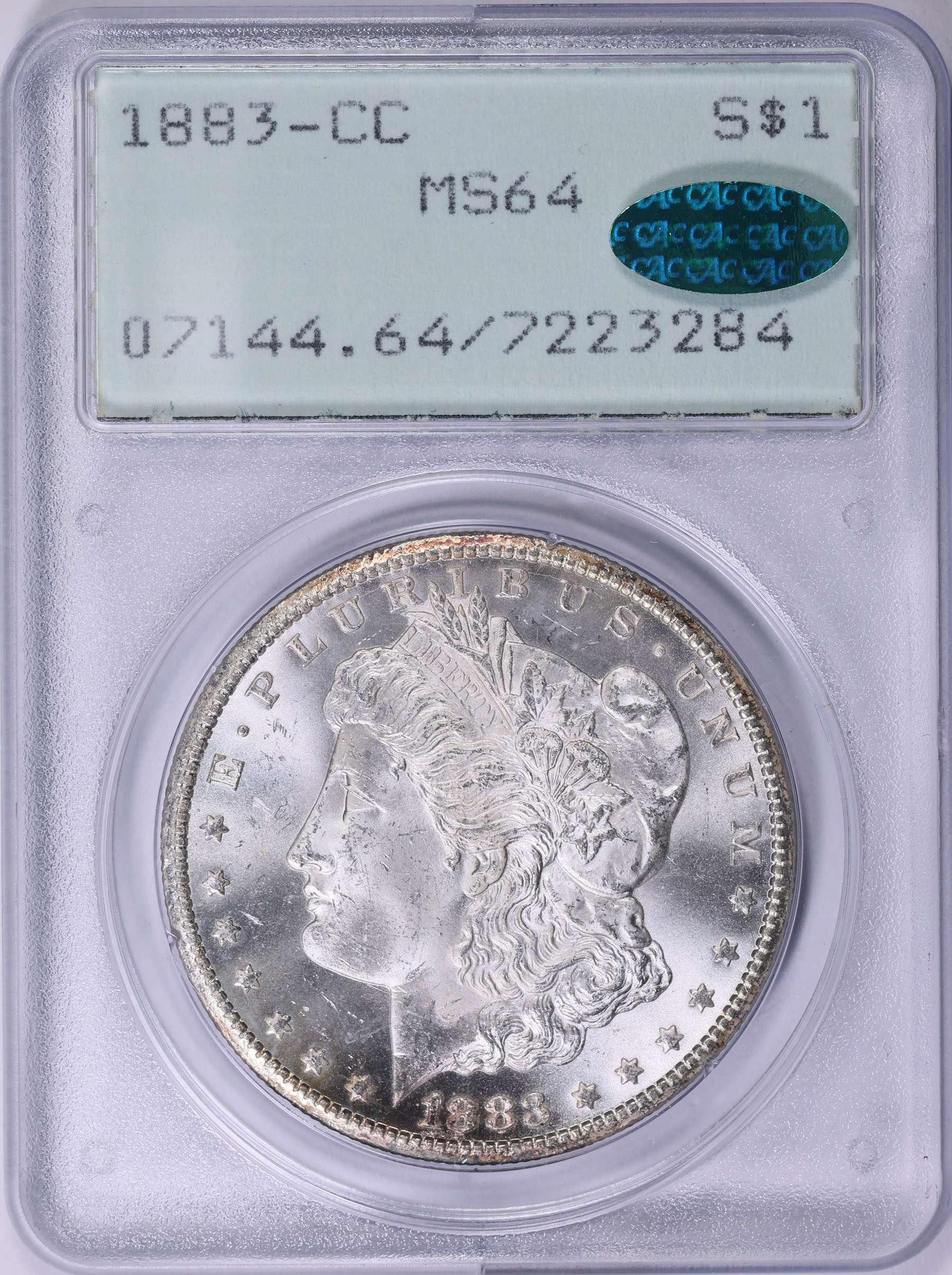 1883-CC モルガンダラー PCGS MS64+ DMPL CAC 1883-CC モルガンダラー PCGS MS64+ DMPL CAC 1883-CC モルガンダラー