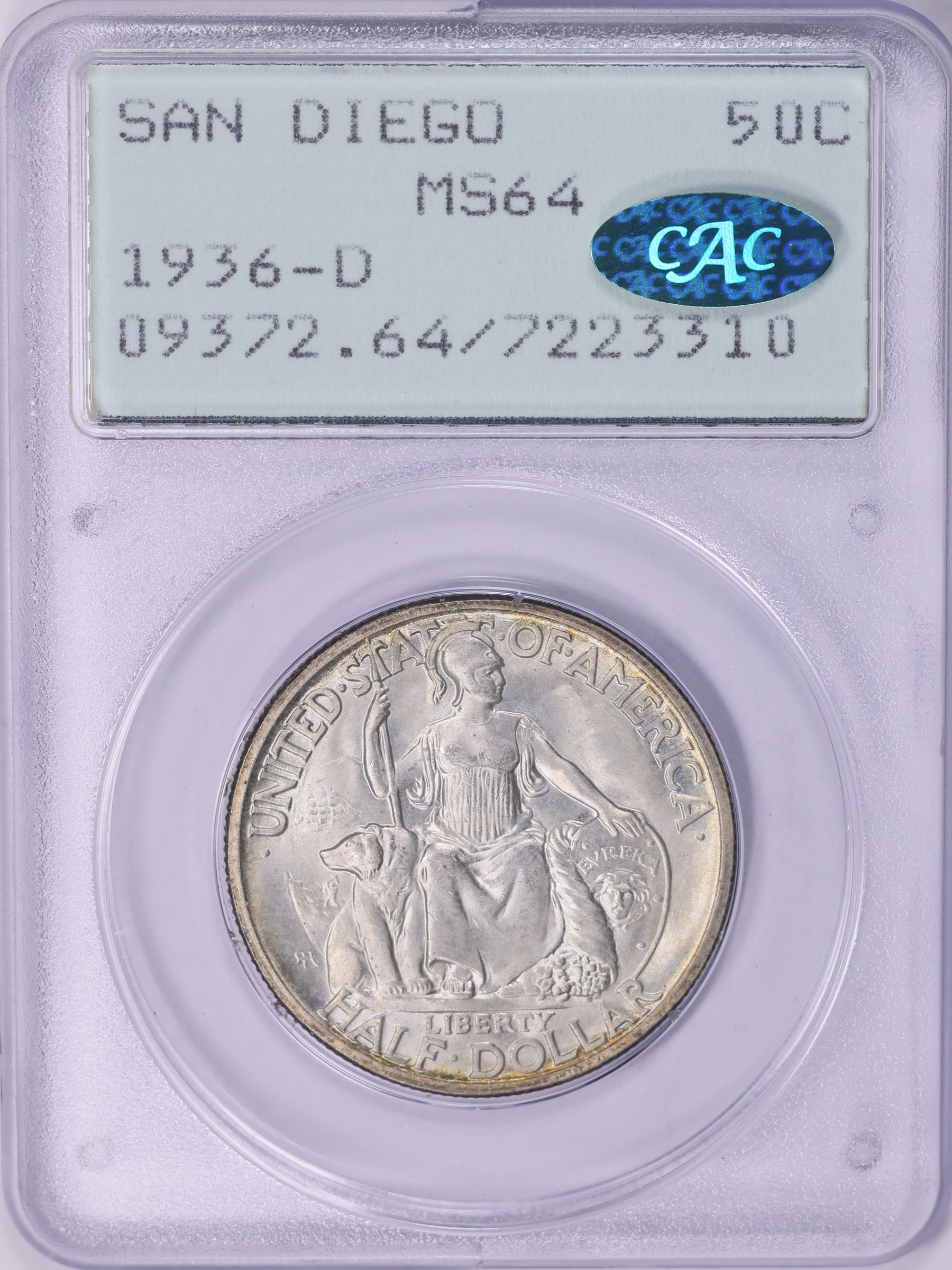 1936-D San Diego, California Pacific International Exposition Half