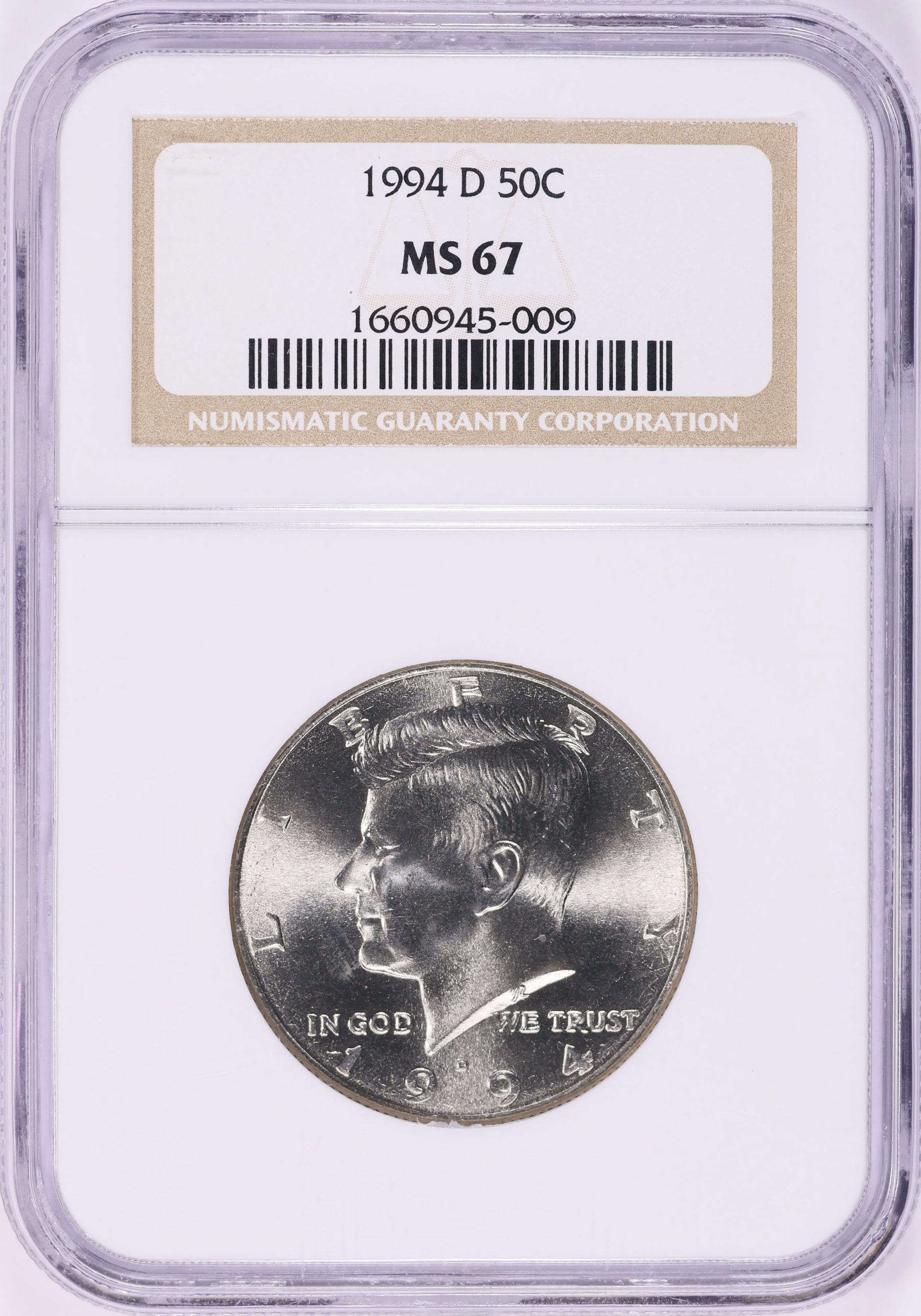 1994-D Kennedy Half Dollar NGC MS-67 (Item 1877585