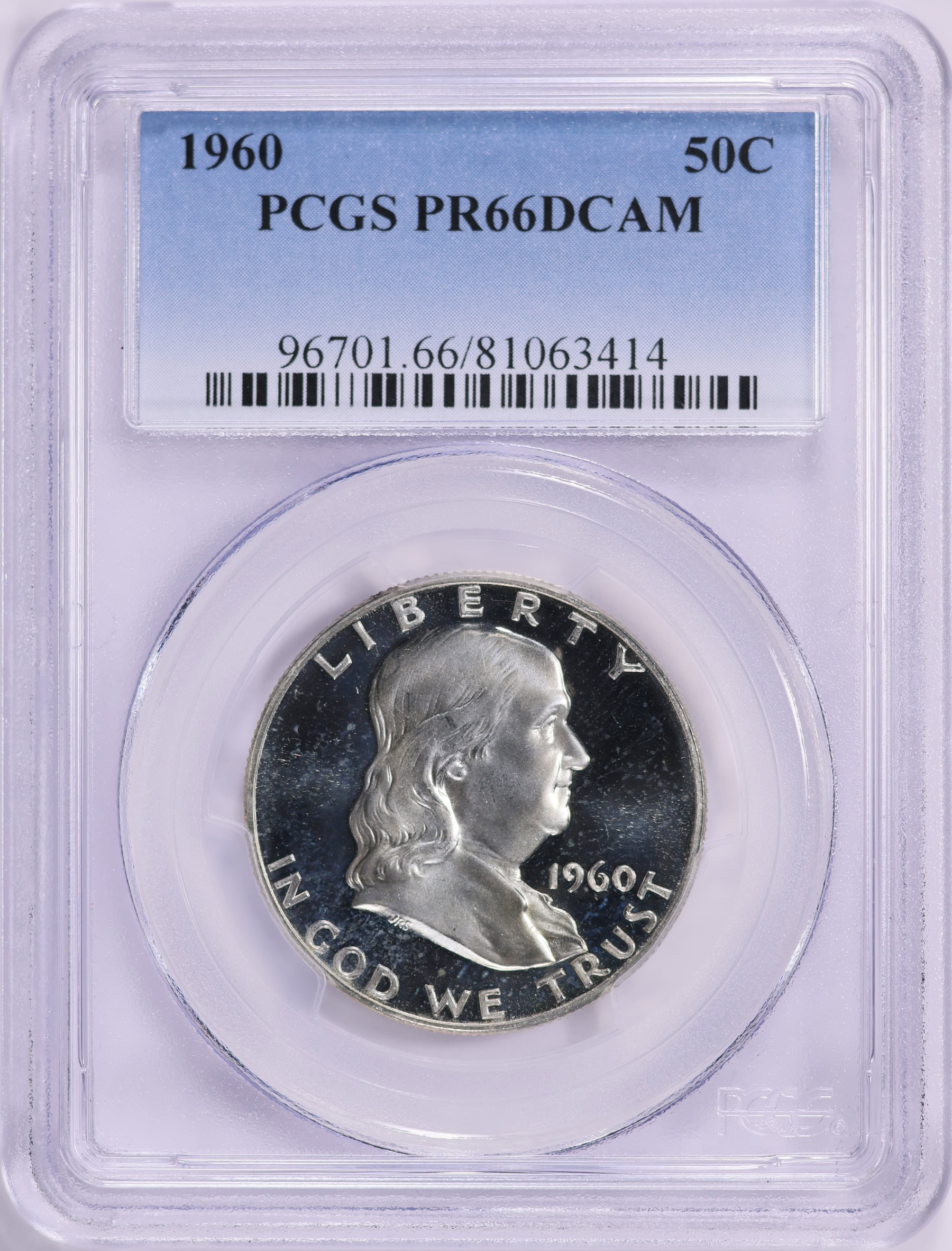 1960 Franklin Half Dollar PCGS Proof-66 DCAM (Item 1878250 ...