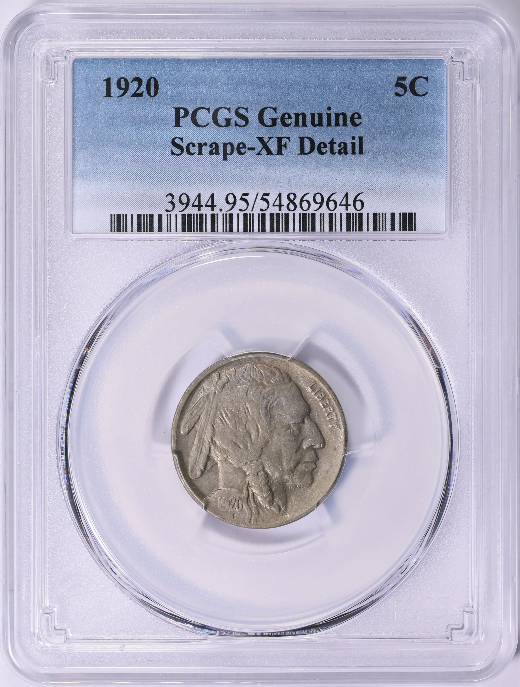 1920 Buffalo Nickel PCGS Genuine XF Details (Item 1878709 ...