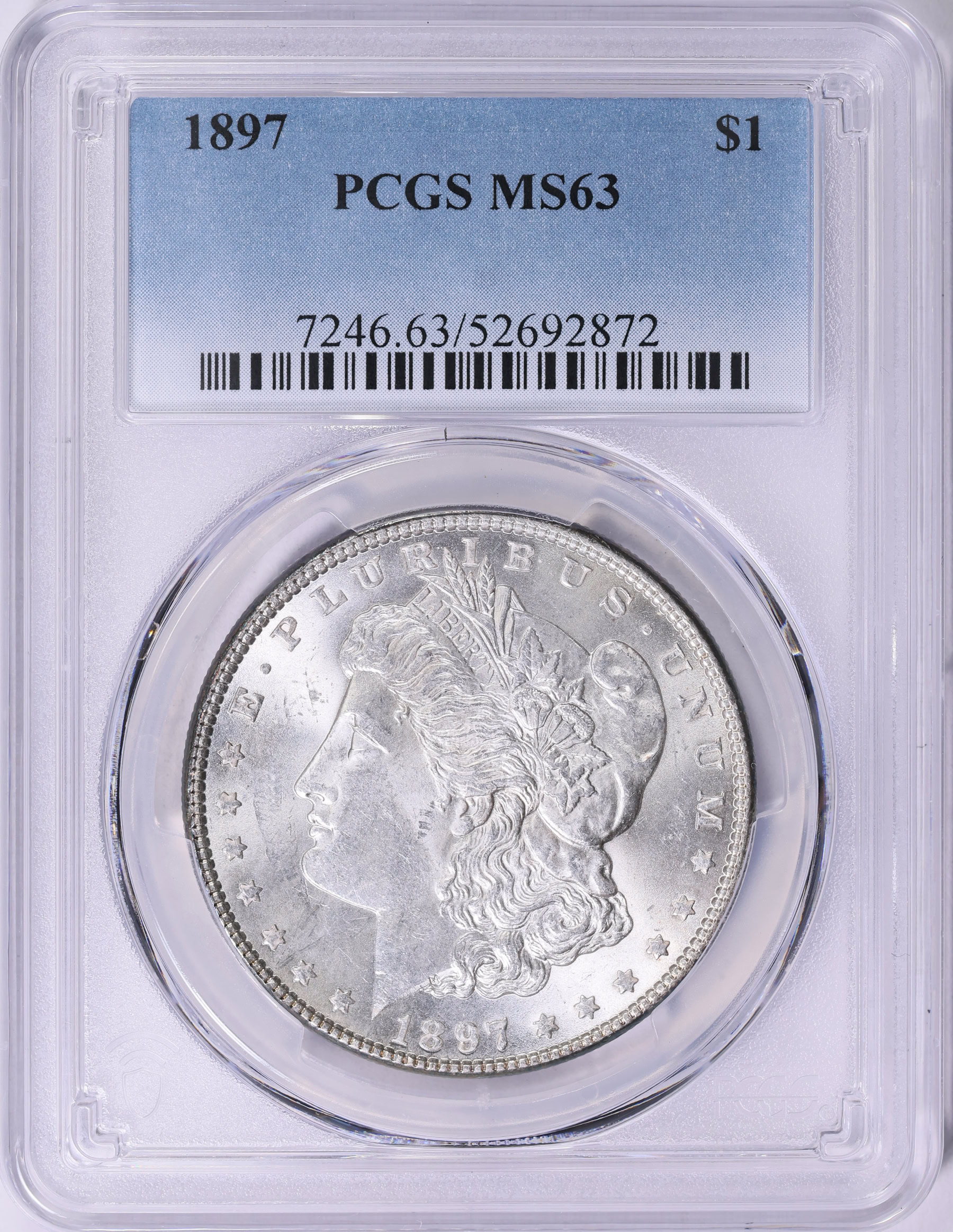 1897 Morgan Silver Dollar PCGS MS-63 (Item 1880611) | GreatCollections ...