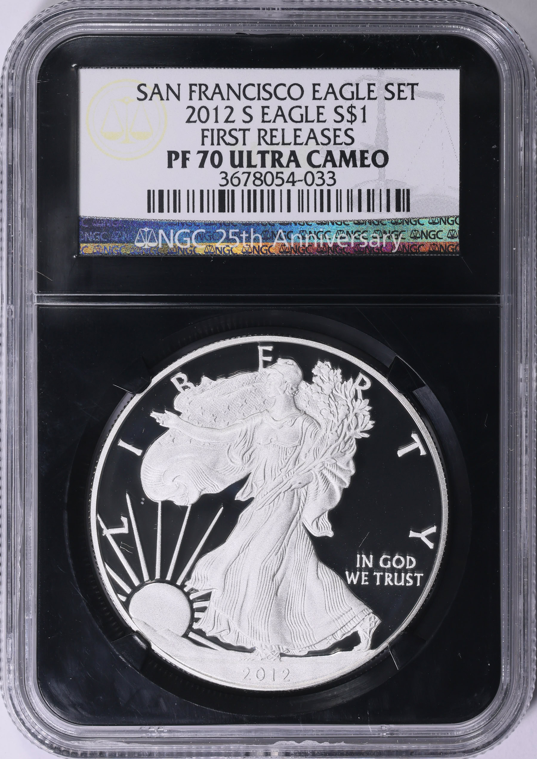 2012-S $1 Silver Eagle From San Francisco Eagle Set First Releases