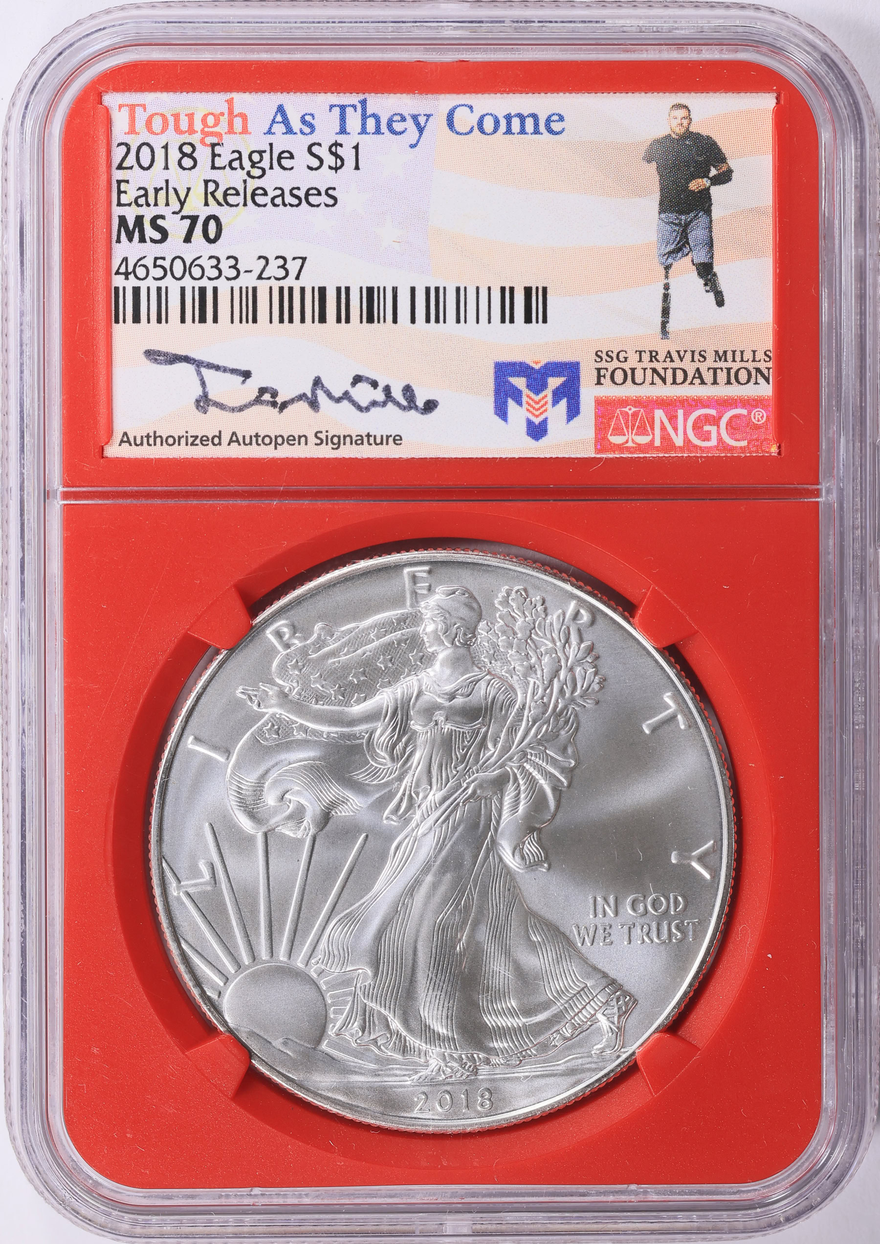 最高評価 NGC MS70 1ルーブル 沿ドニエストル トランスニストリア 2018 $1 Silver Eagle Early Releases NGC MS-70 (Tough As They Come