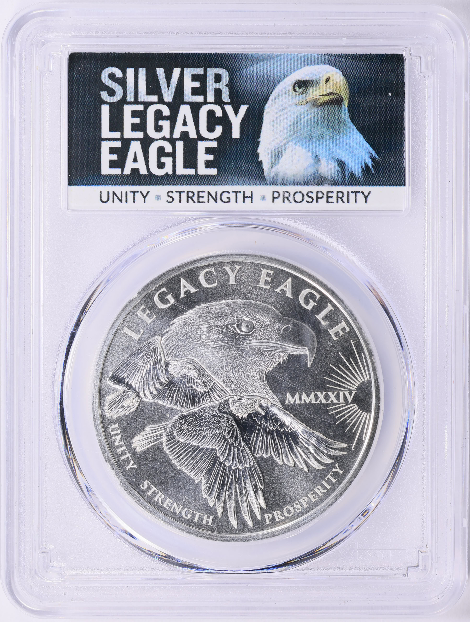 Cook Islands 2024 Silver Dollar Legacy Eagle First Strike PCGS MS