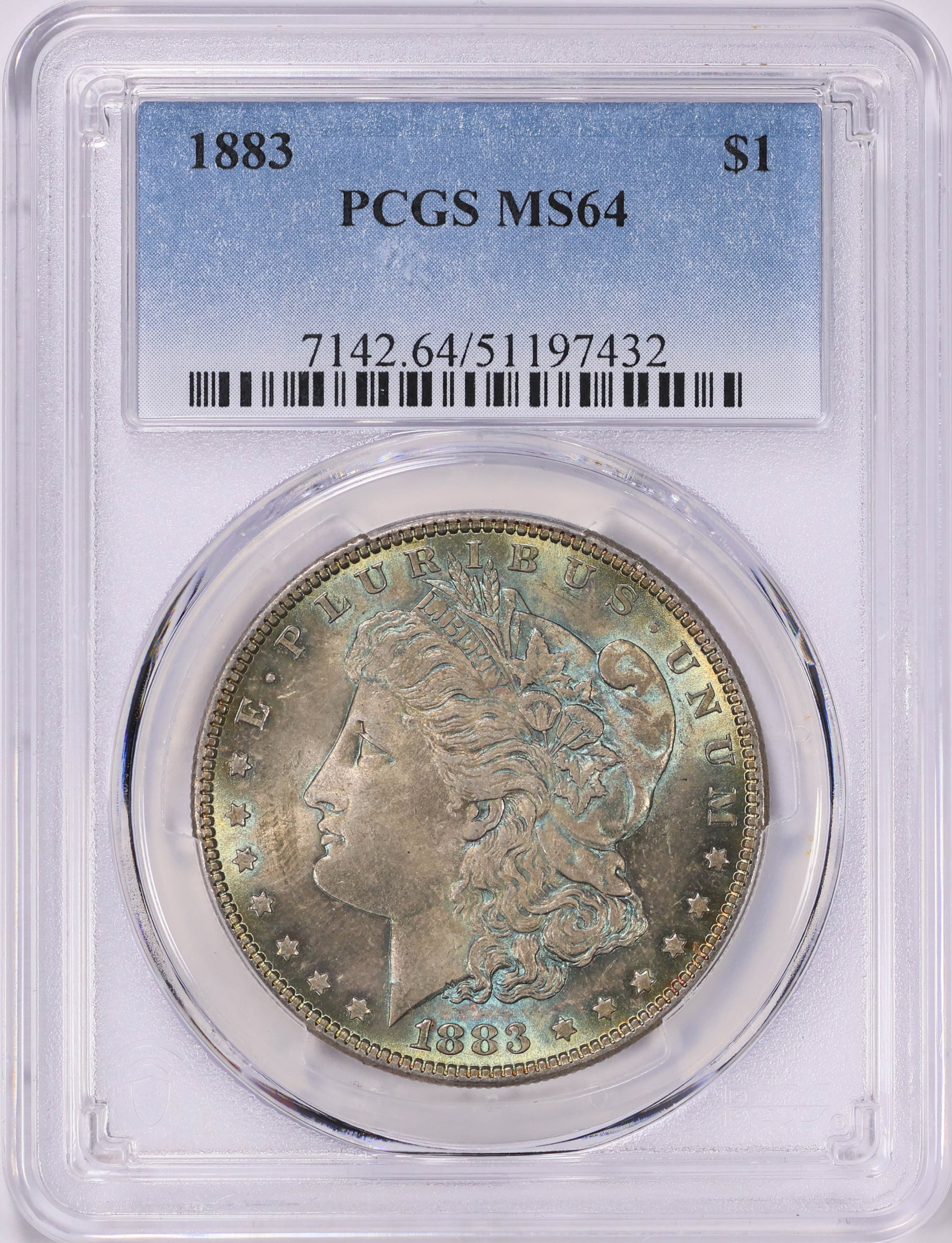 1883 Morgan Silver Dollar PCGS MS-64 (Toned) (Item 1882008 ...