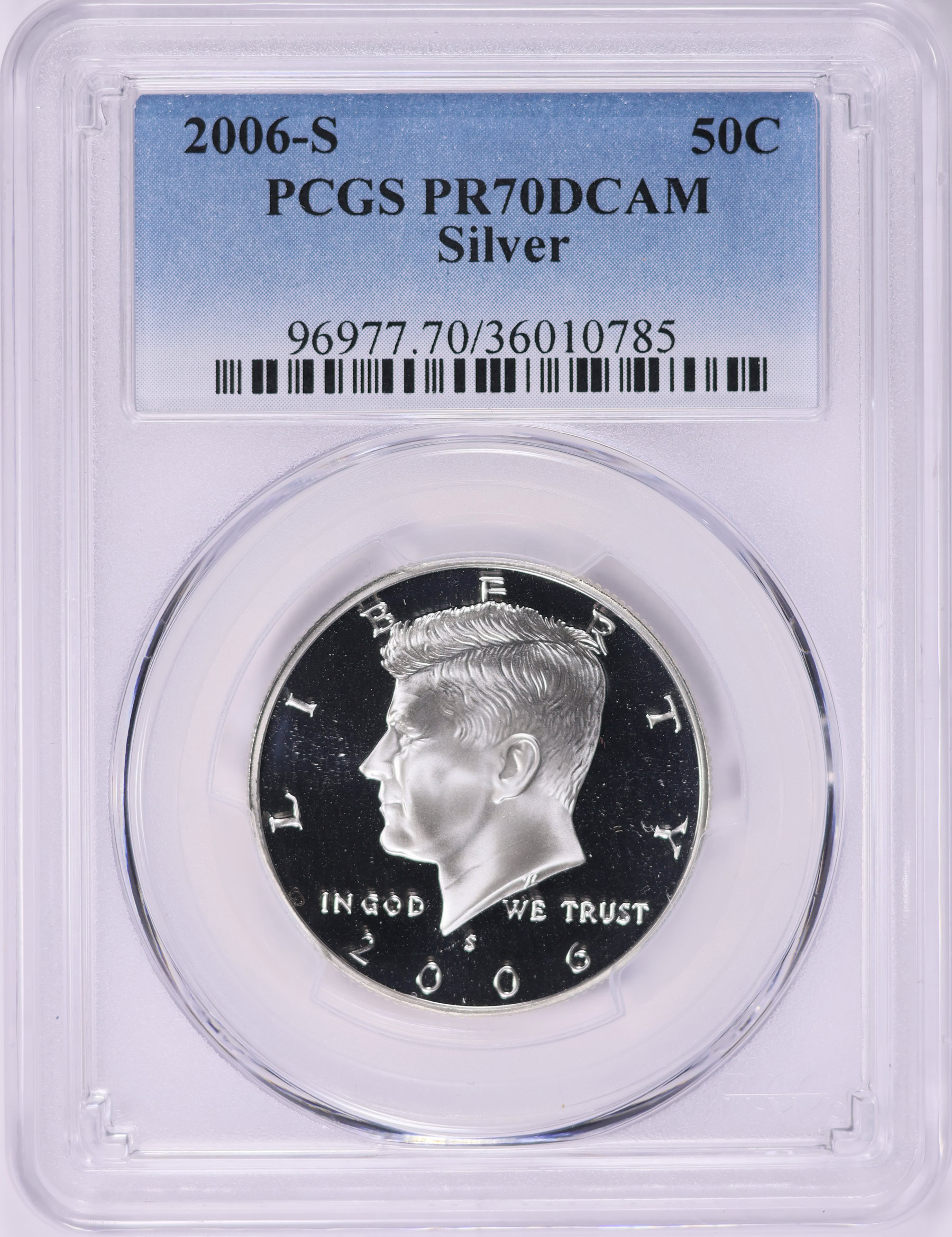 2006-S Kennedy Half Dollar Silver PCGS Proof-70 DCAM (Item 1882269