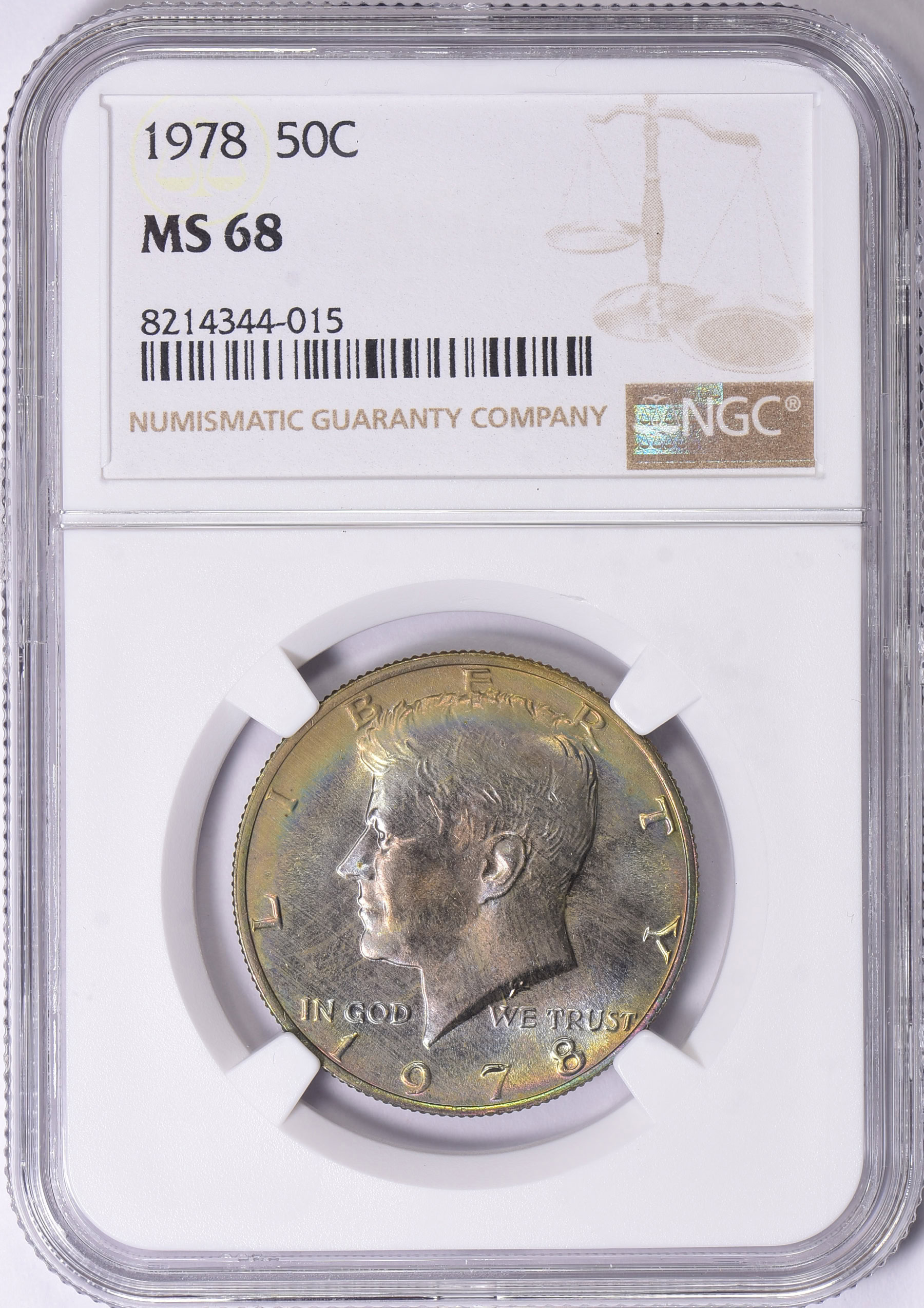 1978 Kennedy Half Dollar NGC MS-68 (Toned) (Item 1883436 ...