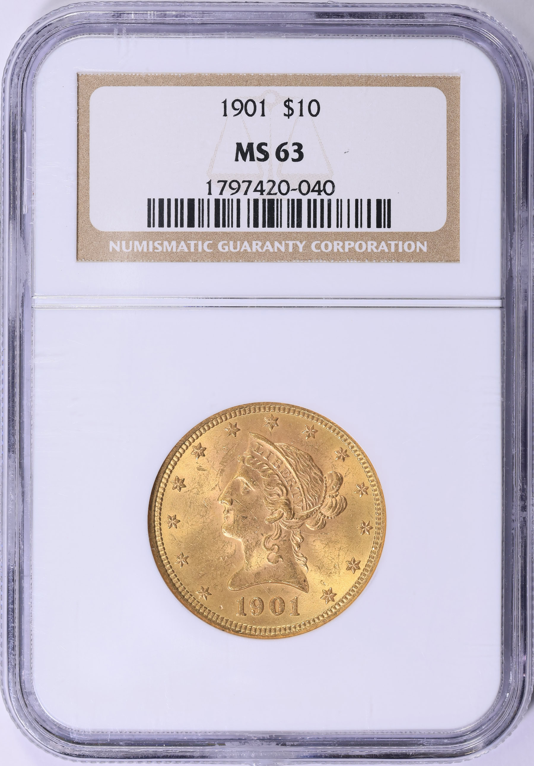 1901 Liberty Gold Eagle NGC MS-63 (Item 1884581