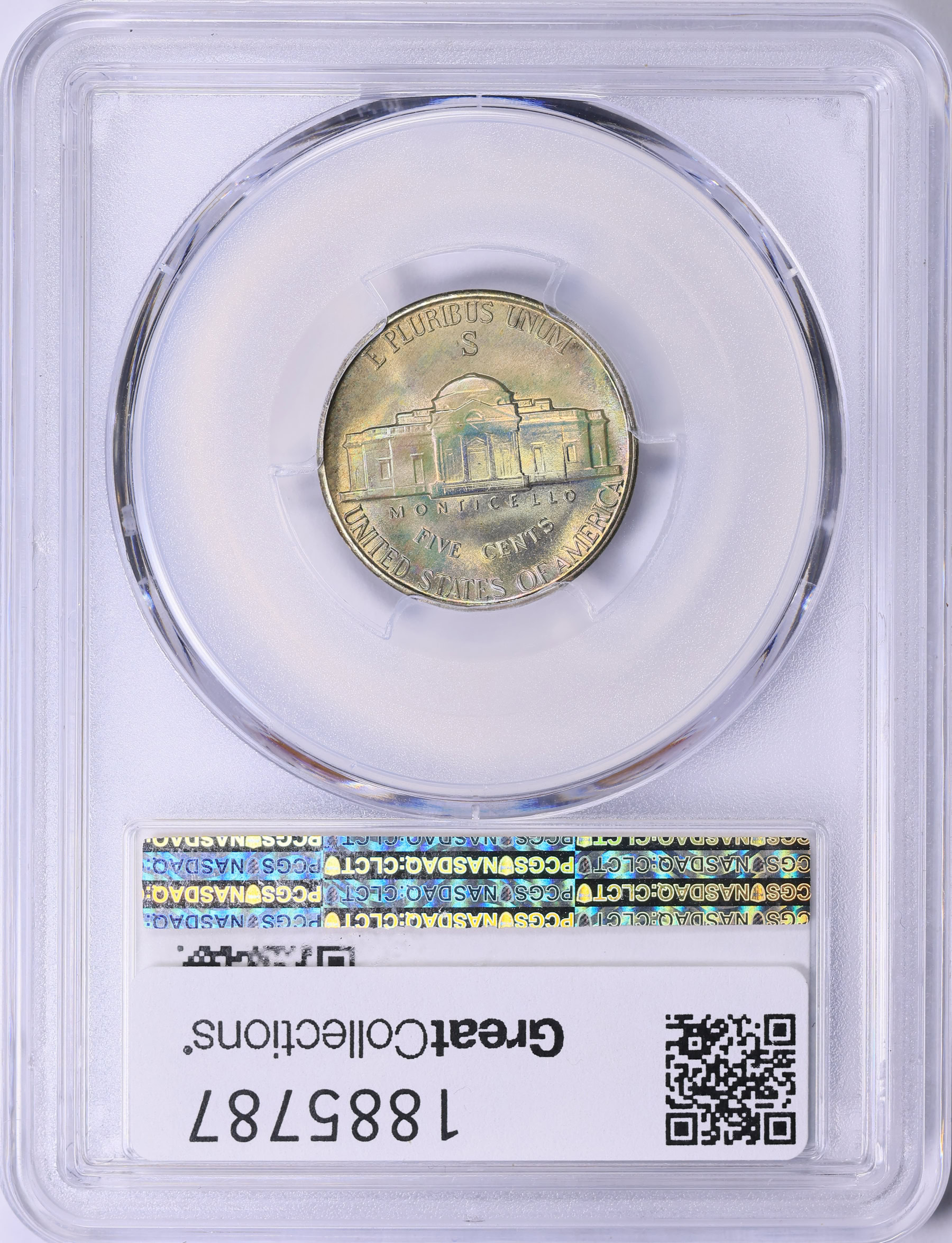 1943-S Jefferson Nickel PCGS MS-67+ (Toned) (Item 1885787