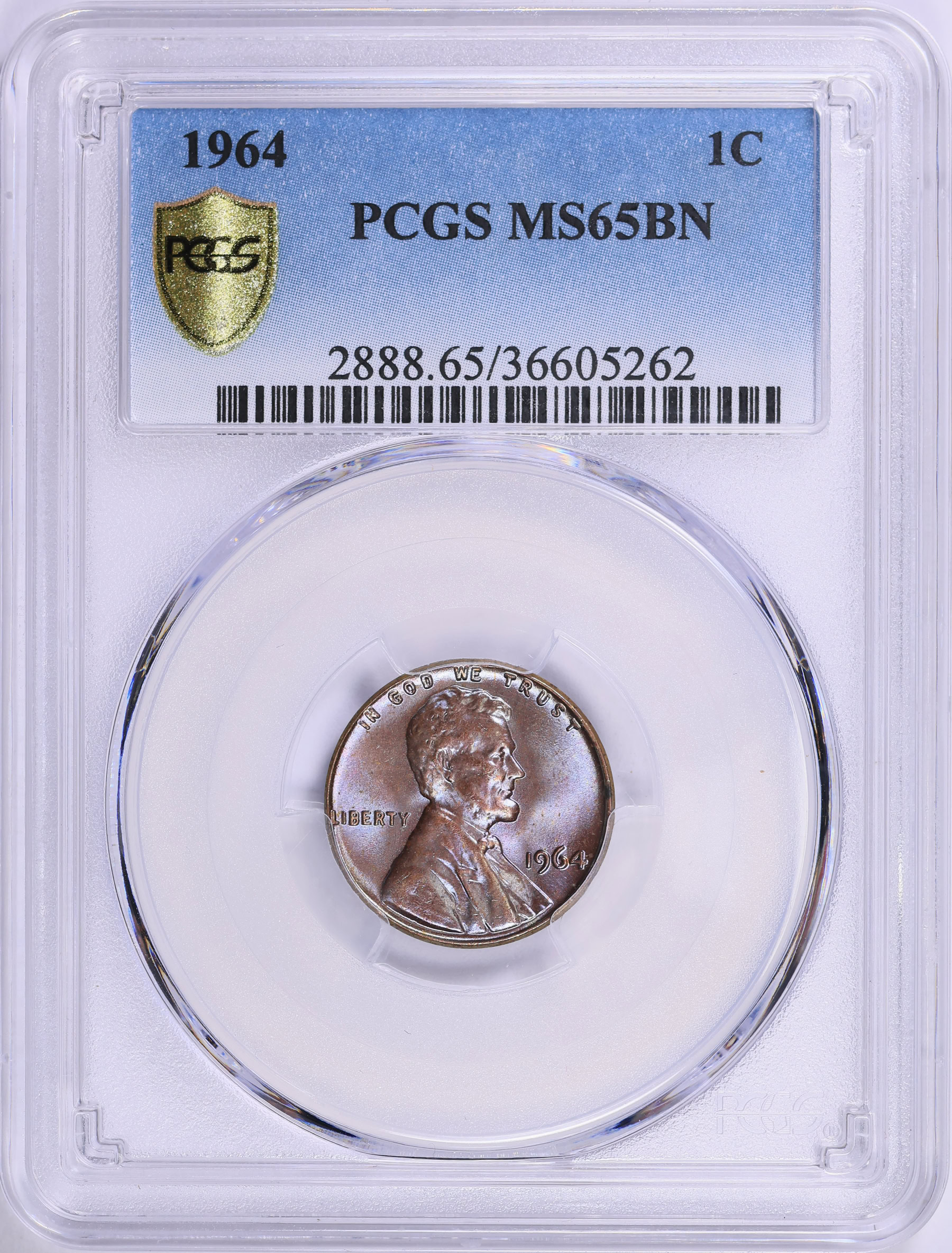 1964 Lincoln Cent PCGS MS-65 BN (Toned) (Item 1885969