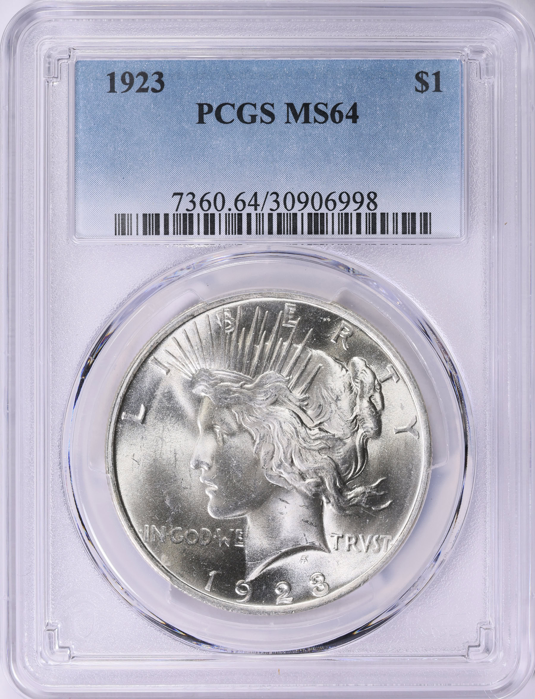 1923 Peace Silver Dollar PCGS MS-64 (Item 1887422