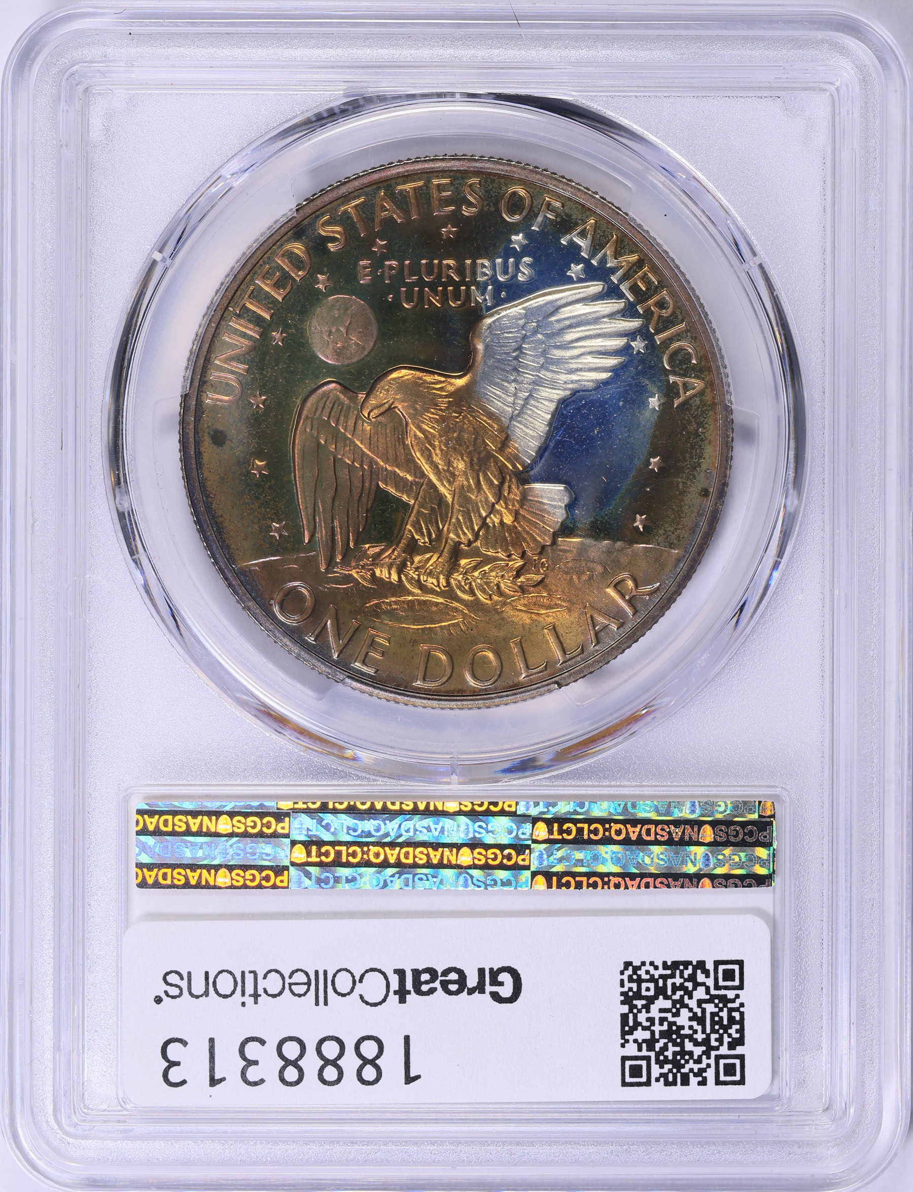 1971-S Eisenhower Dollar Silver Double Die Obverse PCGS Proof-68