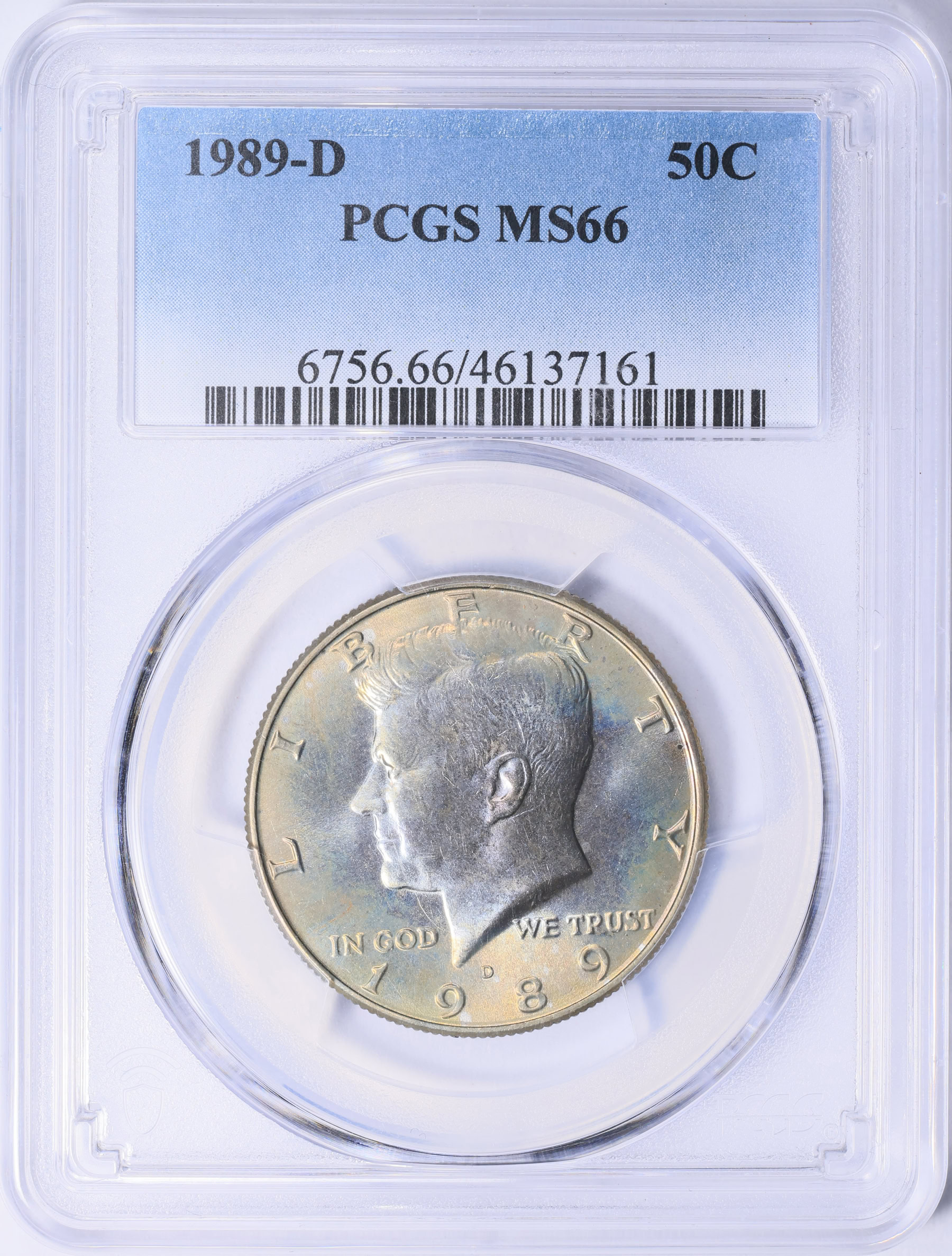 1989-D Kennedy Half Dollar PCGS MS-66 (Toned) (Item 1889809