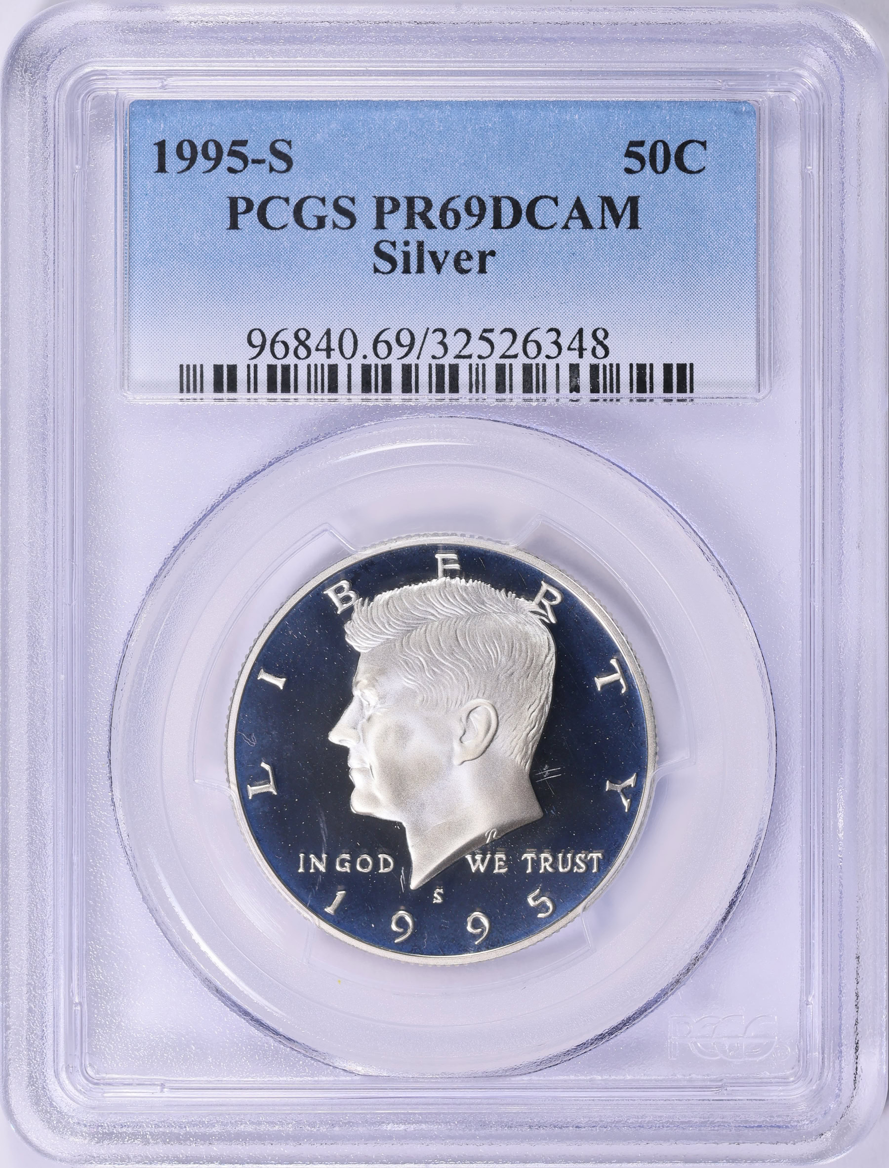 1995-S Kennedy Half Dollar Silver PCGS Proof-69 DCAM (Item 1890008