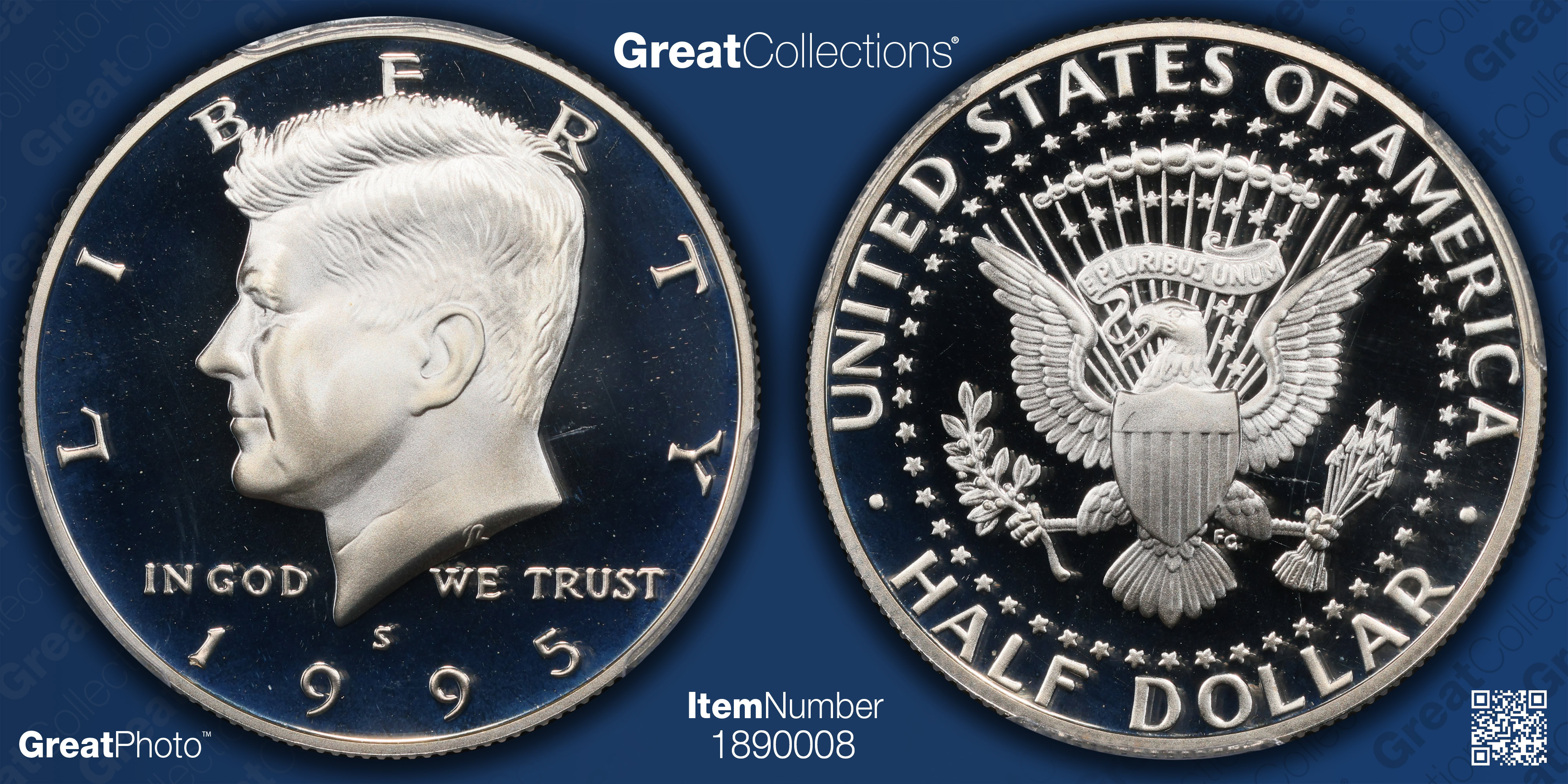 1995-S Kennedy Half Dollar Silver PCGS Proof-69 DCAM (Item 1890008