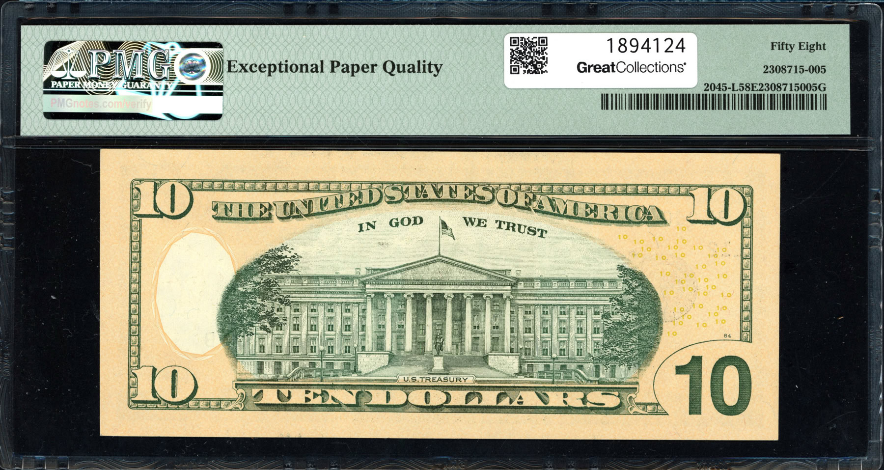 Fr. 2045-L (PLB Block) 2017A $10 San Francisco Federal Reserve Note ...
