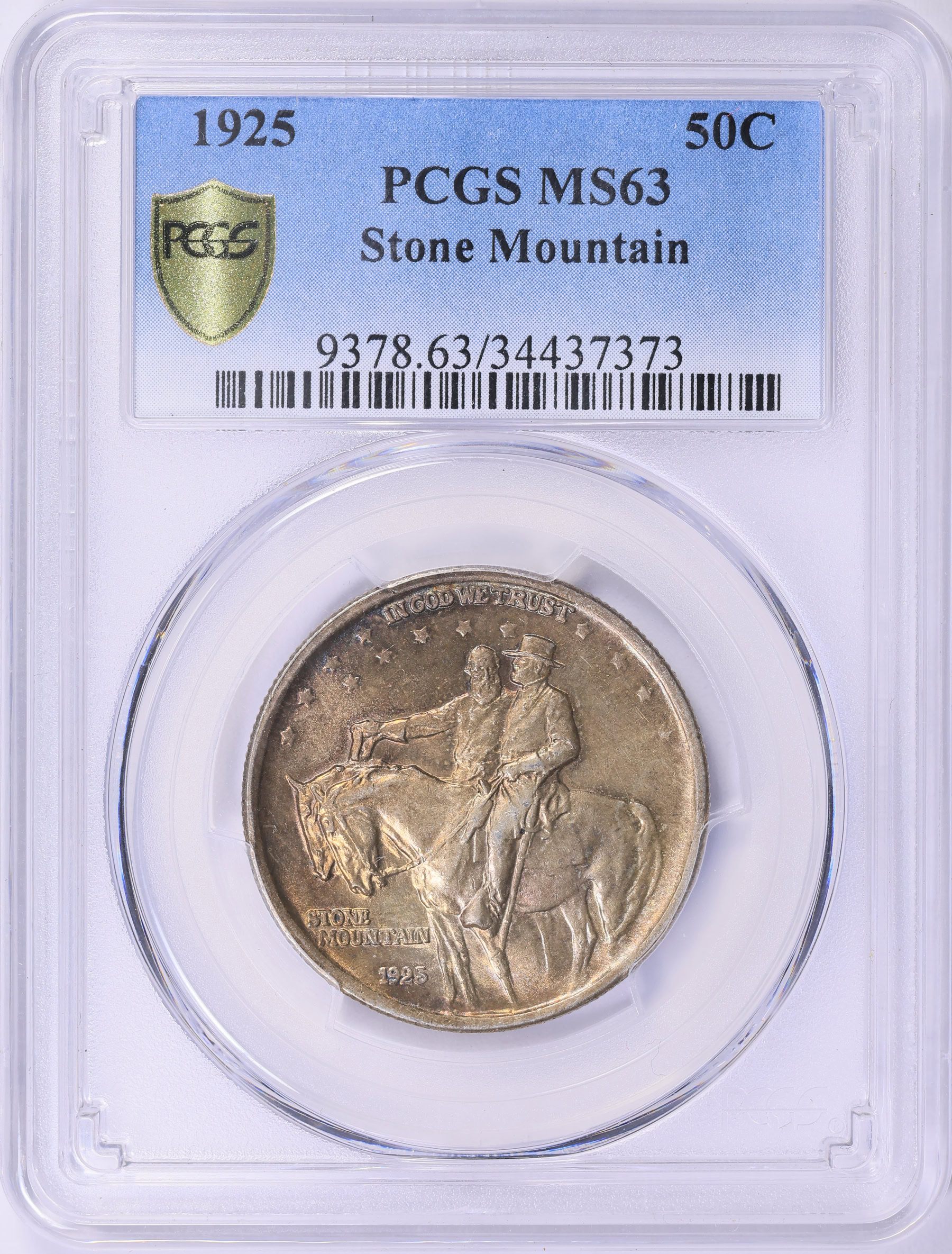 1925 Stone Mountain Memorial Half Dollar PCGS MS-63 (Toned) (Item