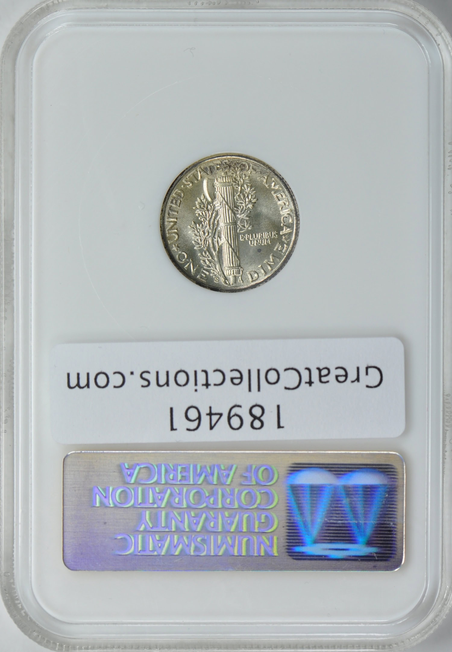 MIПK ☽ ΣGBΛ 1939-S Mercury Dime NGC MS-66 FB OH (Item 189461