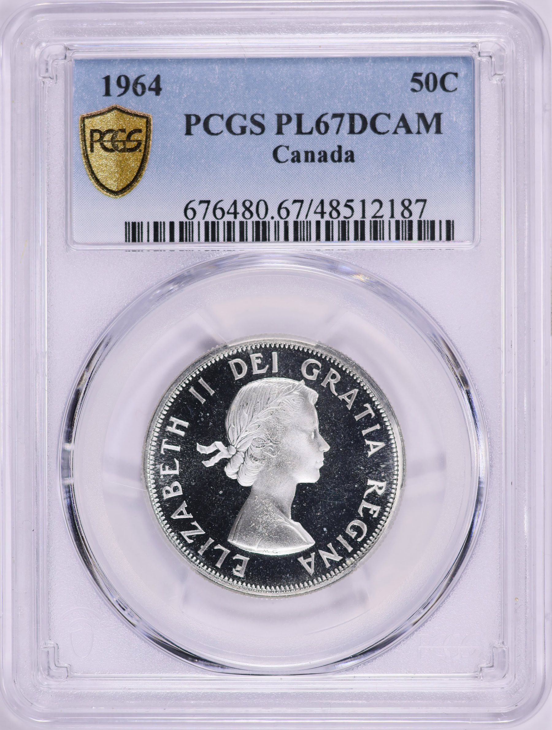 Canada 1964 Silver 50 Cents KM-56 PCGS PL-67 DCAM (Item 1895811