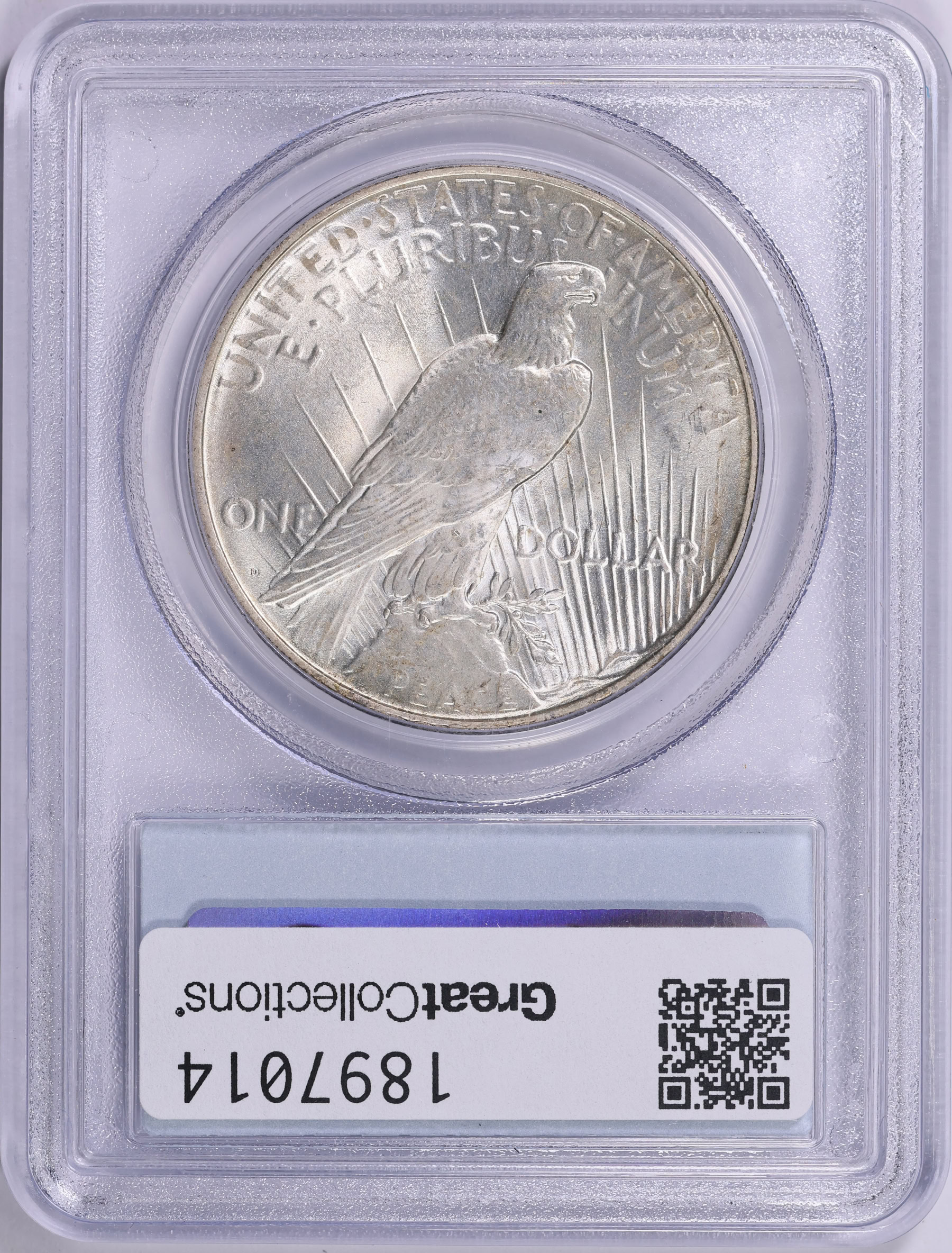1922-D Peace Silver Dollar PCGS MS-65 (CAC Green) (Item 1897014 ...