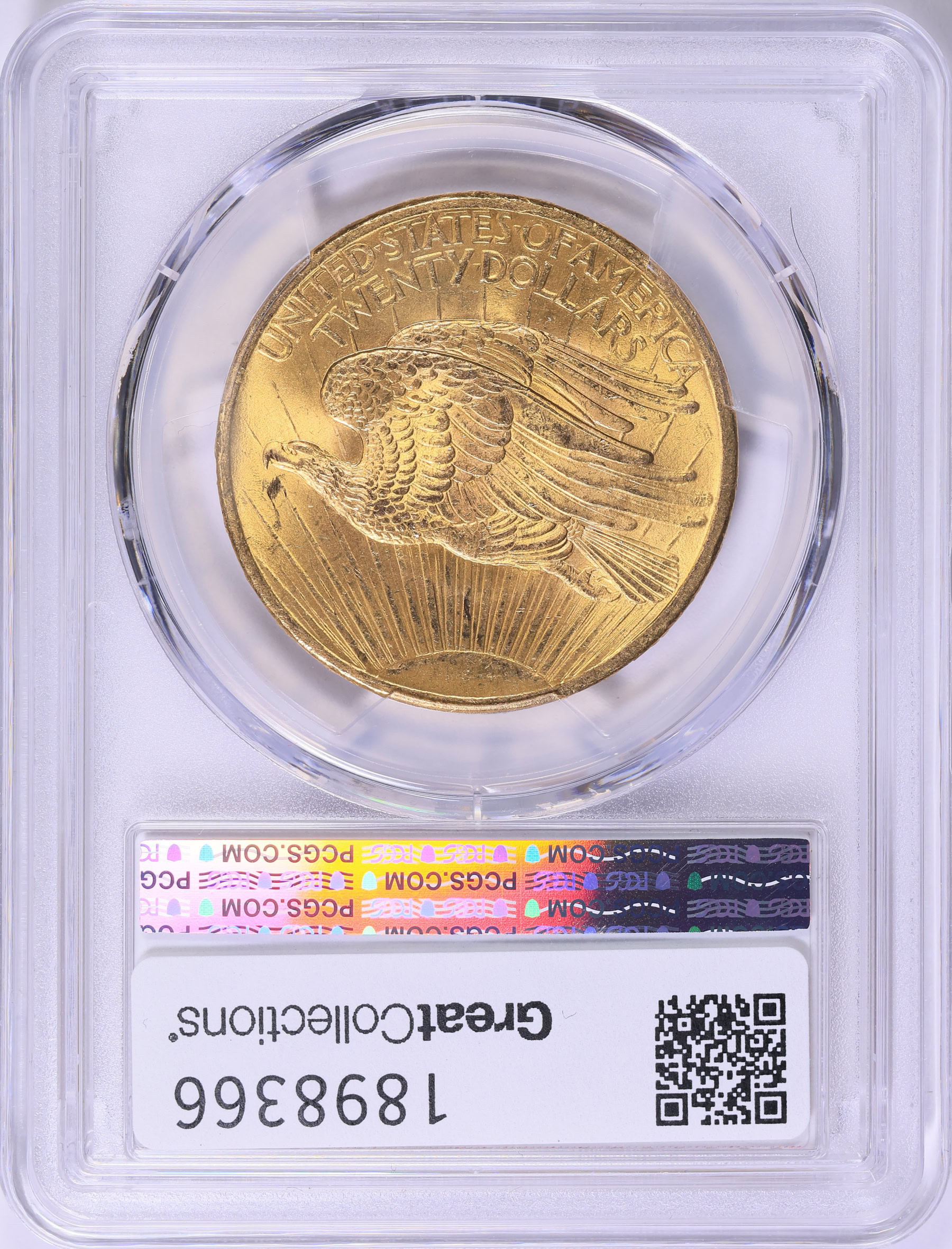 1908 Saint-Gaudens Gold Double Eagle No Motto PCGS MS-64 (Rough
