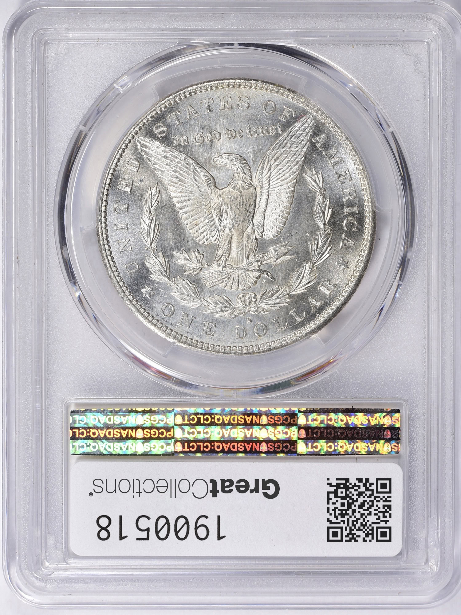 1895-S Morgan Silver Dollar PCGS MS-64+ (CAC Green) (Item 1900518