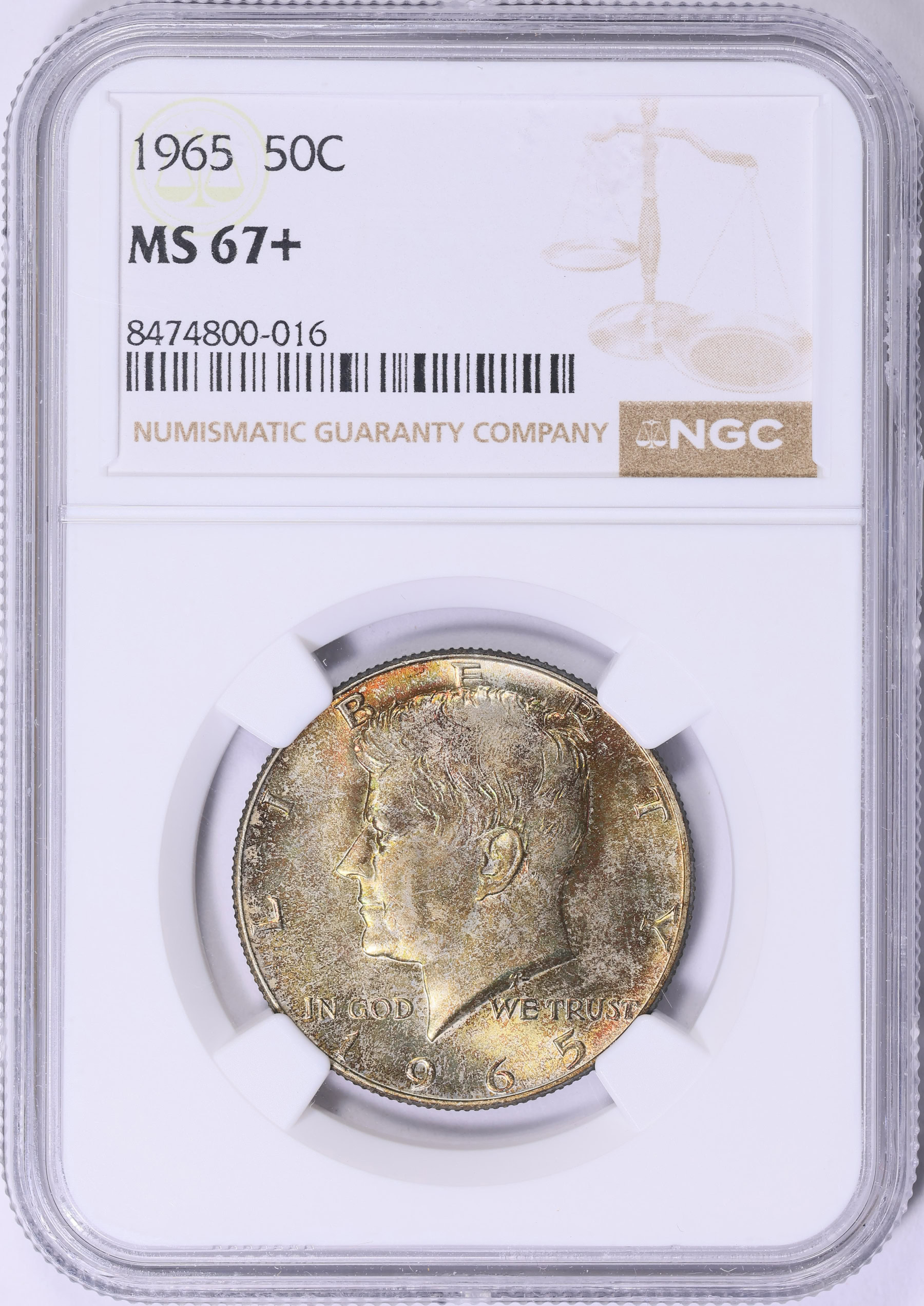 1965 Kennedy Half Dollar NGC MS-67+ (Toned) (Item 1901185 ...