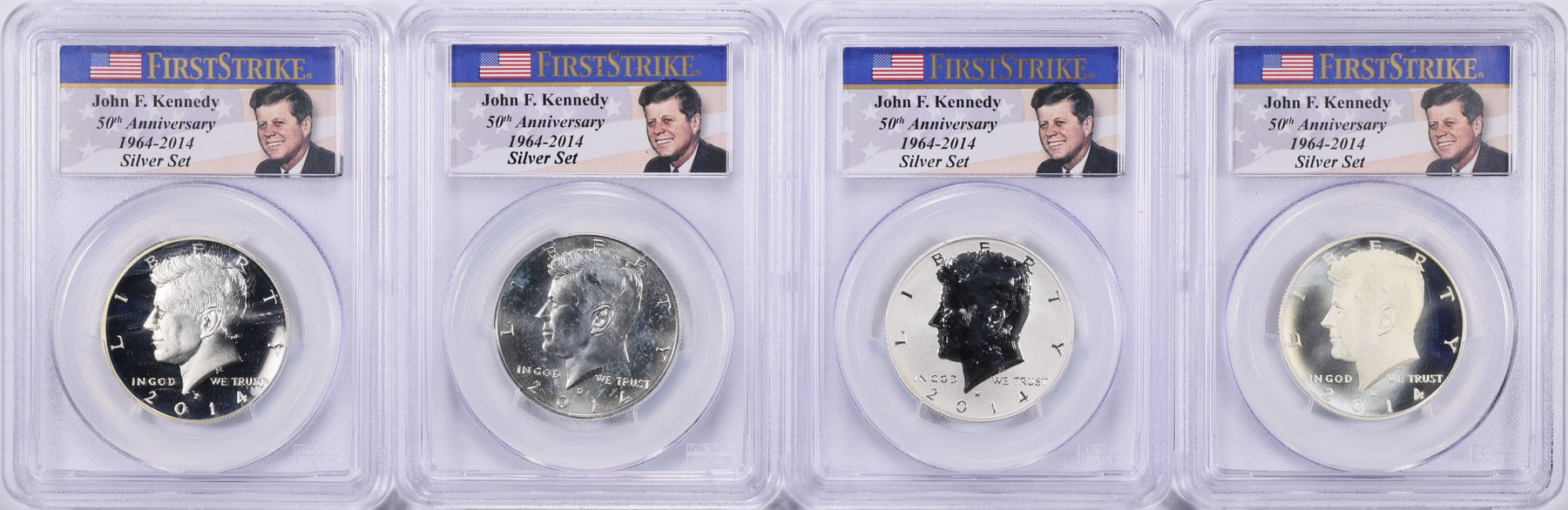 2014 Kennedy Half Dollar Silver. Set First Strike 50th Anniversary PCGS ...