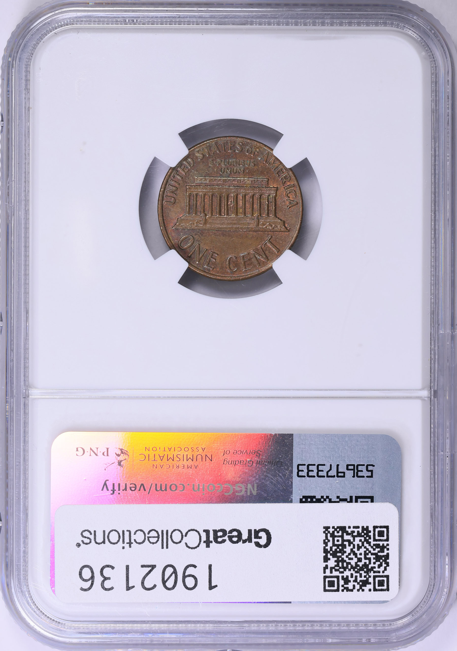 1969-D Lincoln Cent NGC AU-58 BN (Item 1902136) | GreatCollections Coin ...