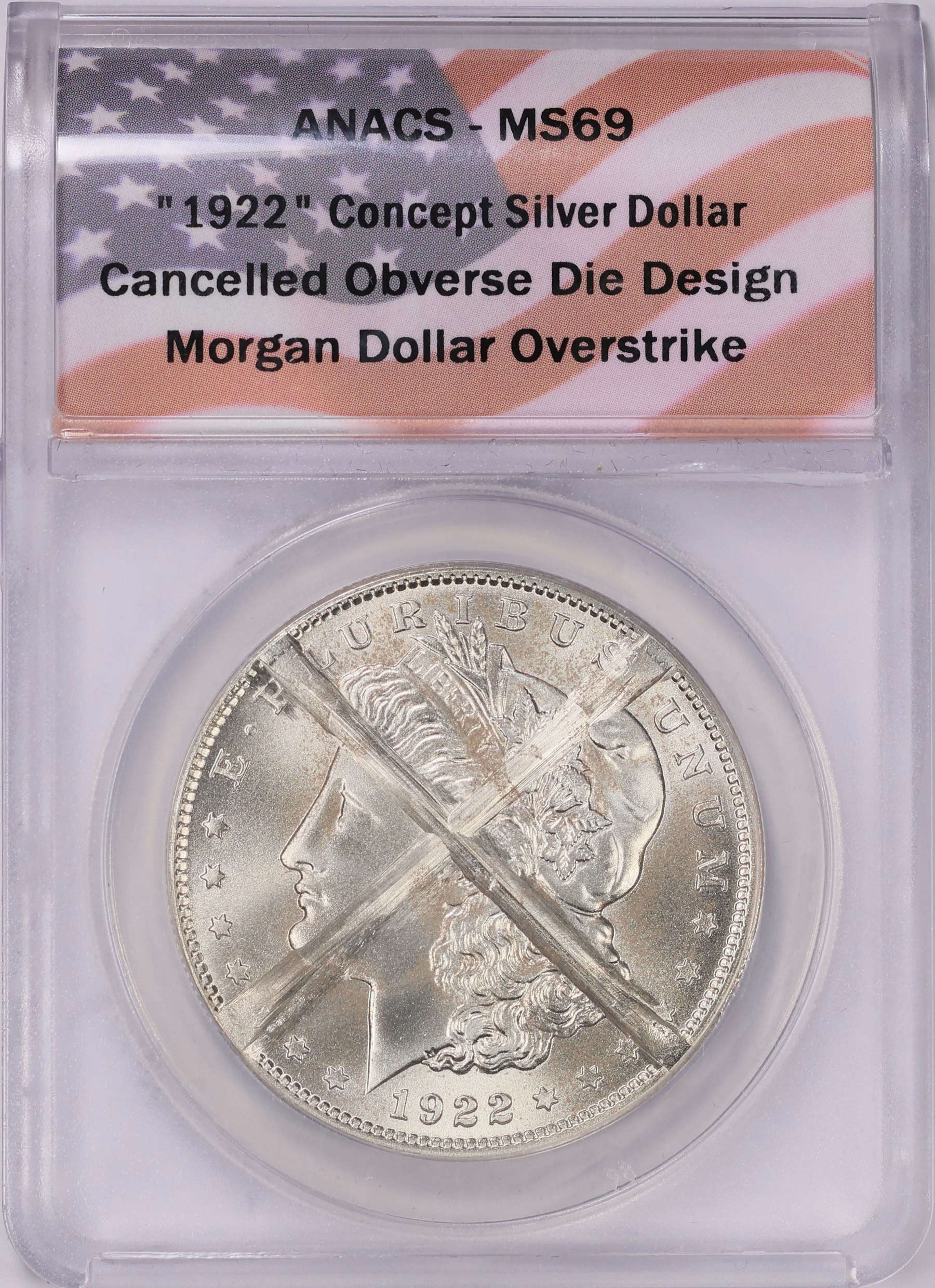 1903509 1922-D Morgan Dollar Cancelled Obverse Die Design Daniel Carr Token ...
