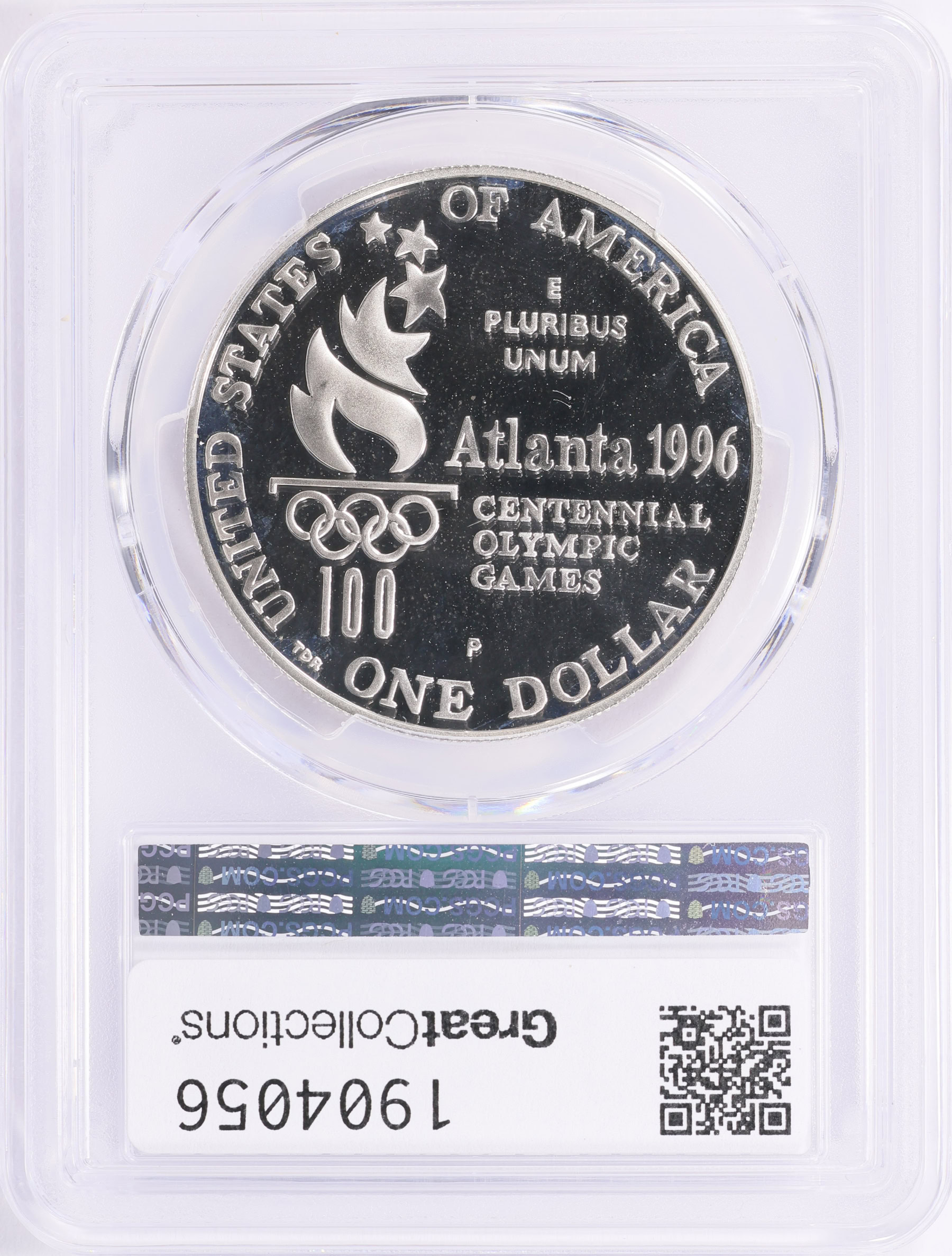 1996-P XXVI Olympiad Rowing Silver Dollar PCGS Proof-69 DCAM (Item