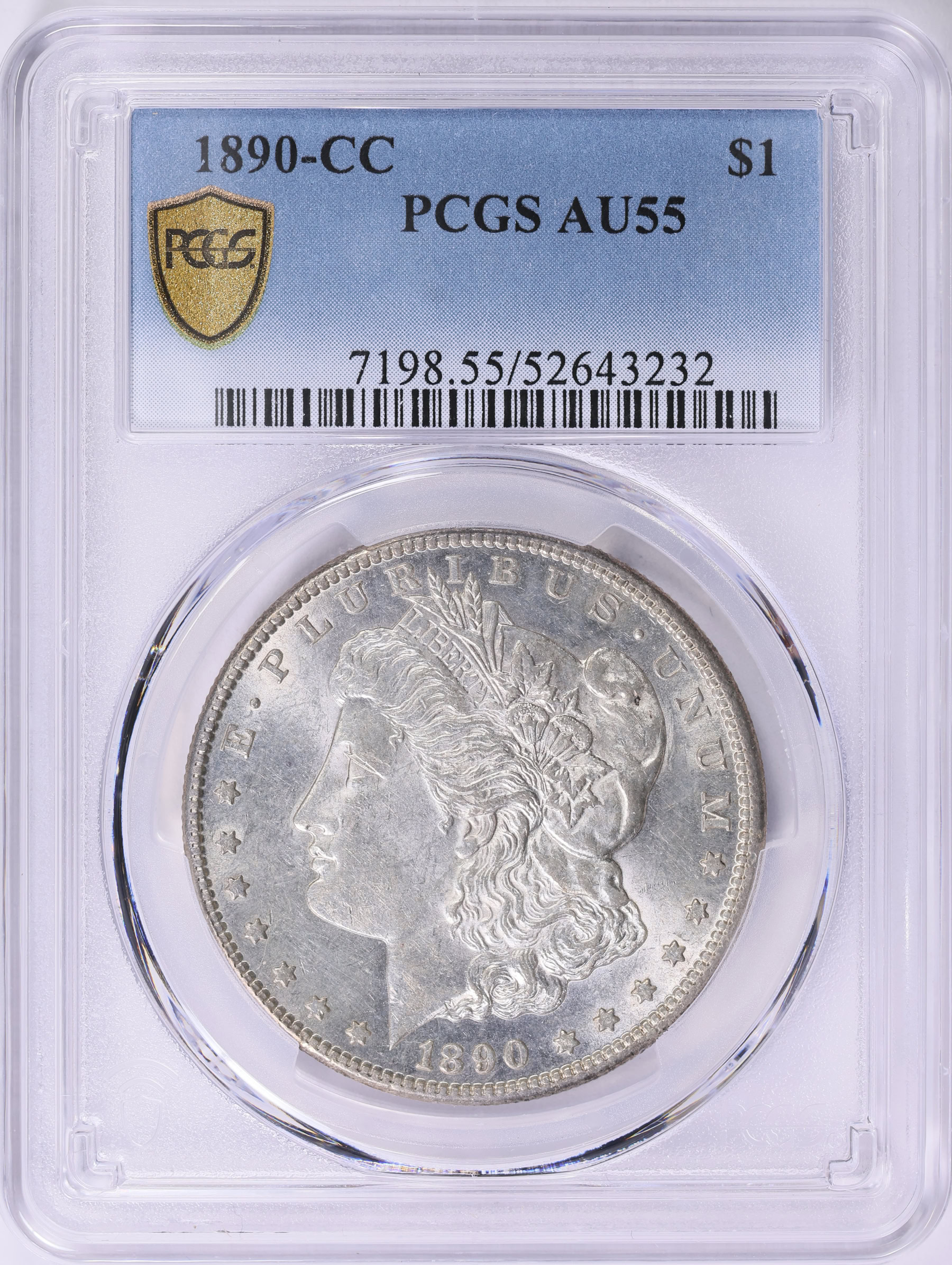 1890-CC Morgan Silver Dollar PCGS AU-55 (Item 1906476