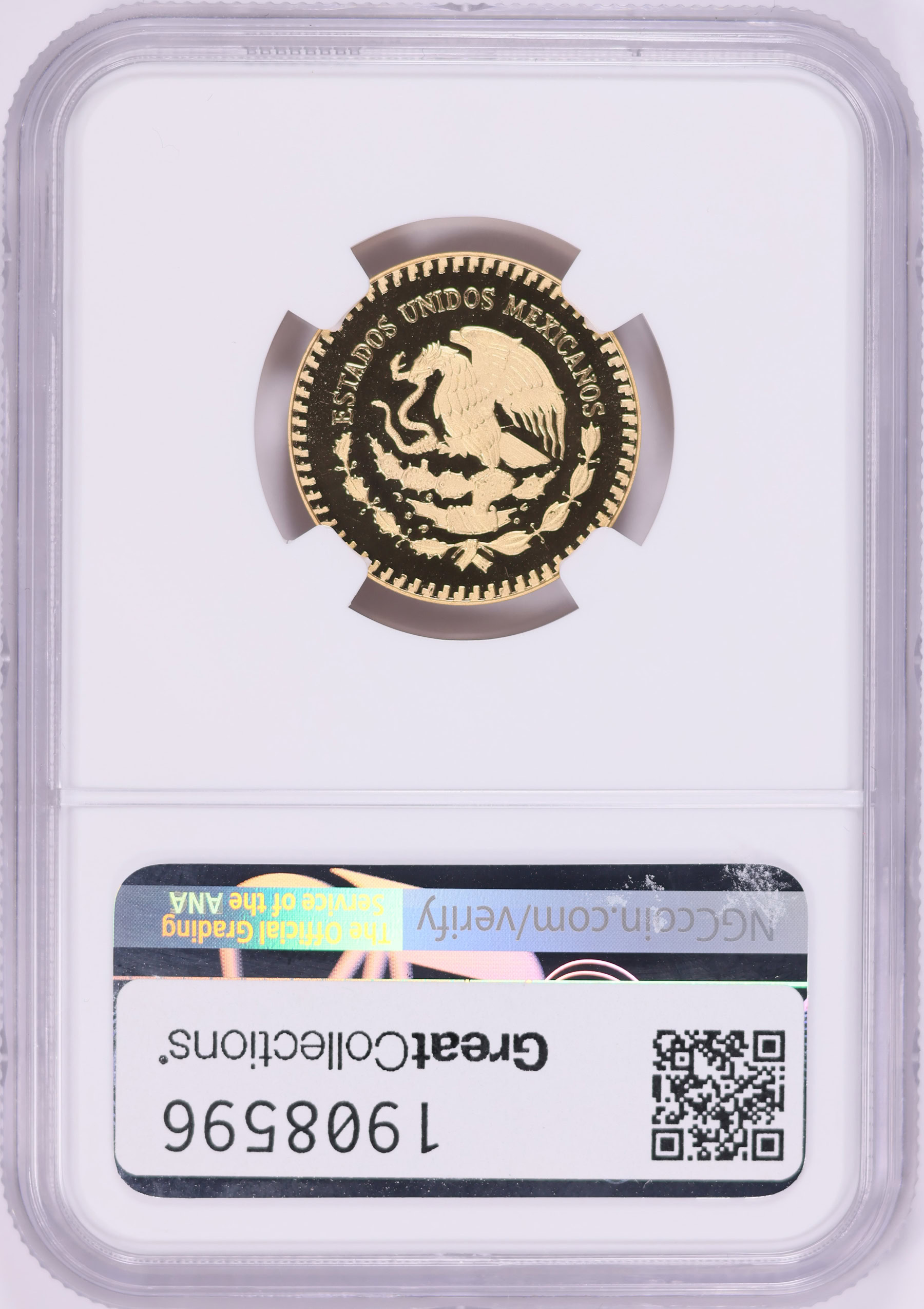 Mexico 1985-Mo Gold 250 Pesos World Cup Soccer / Mint 450th