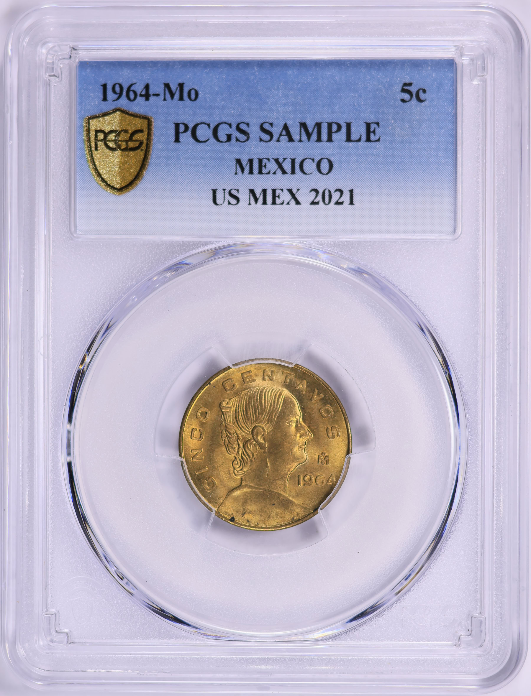 Mexico 1964-Mo 5 Centavos KM-426 PCGS Certified (Sample Slab) (Item ...